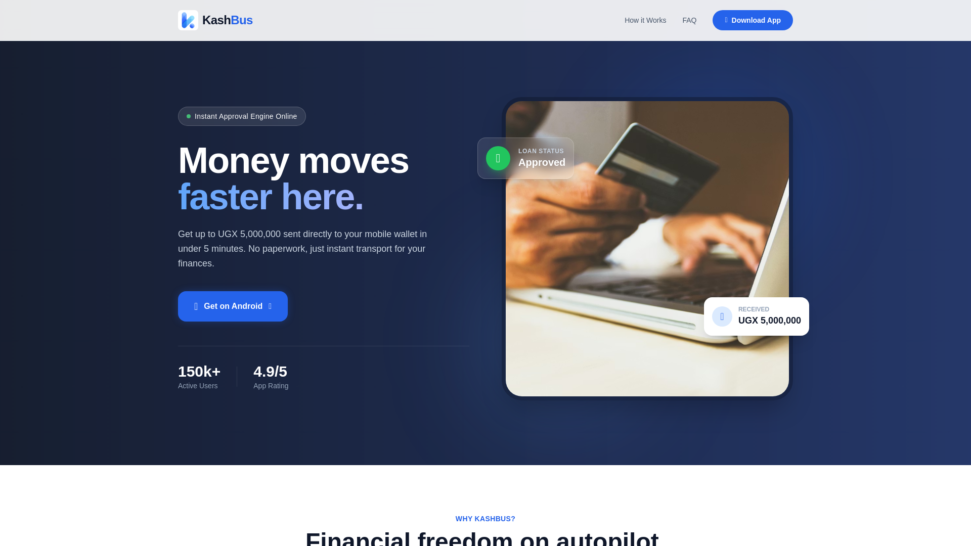 website screenshot of https://kashbus.pages.dev/