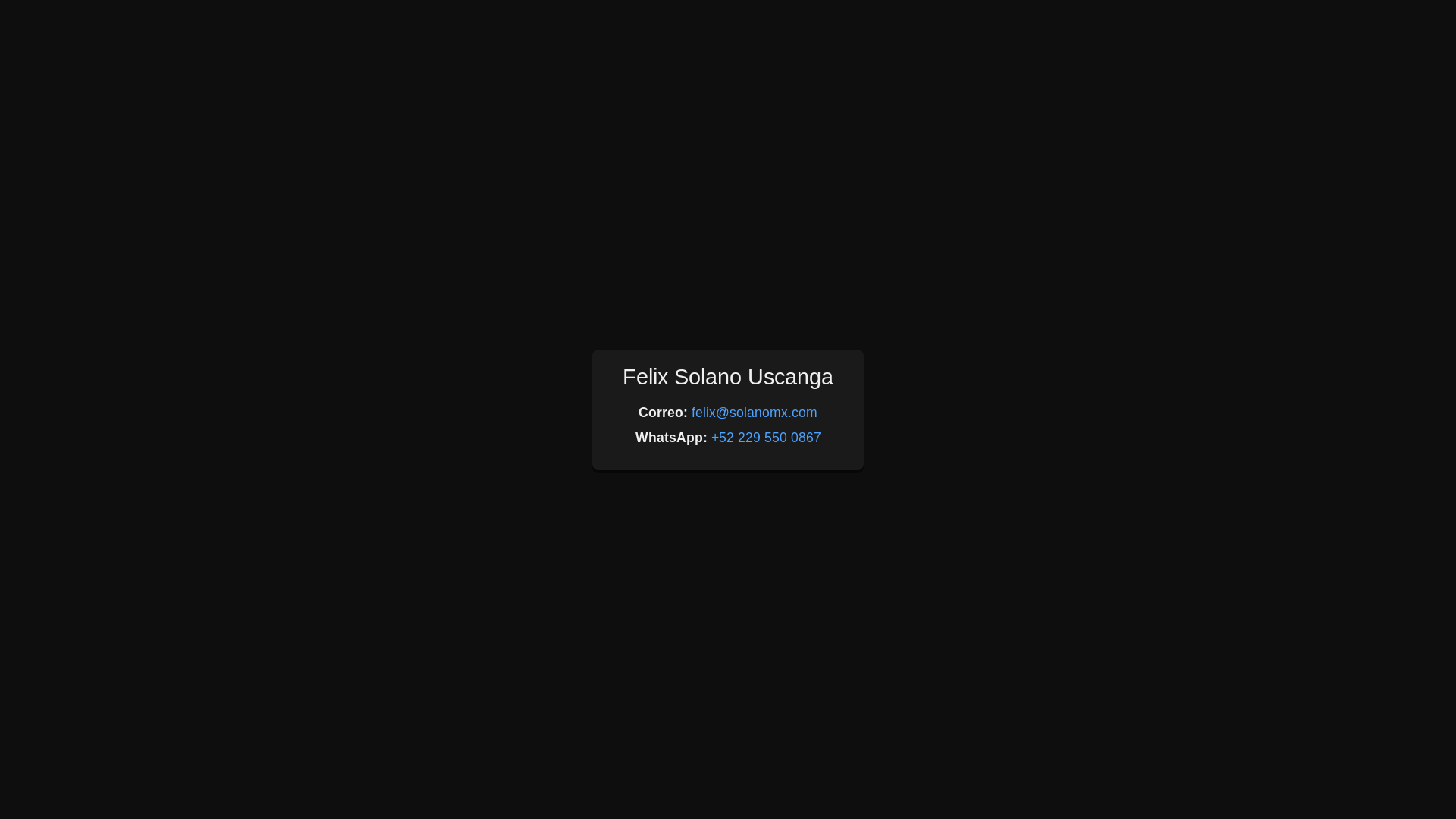 website screenshot of https://solanomx.pages.dev/