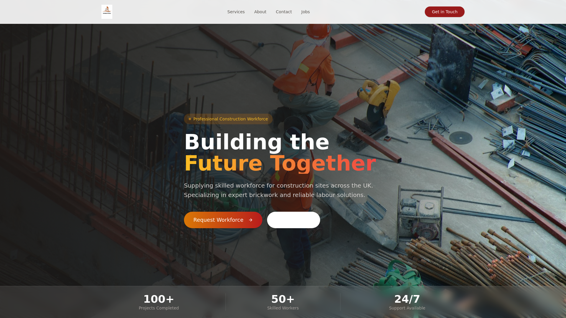 website screenshot of https://dhindsabuild.group/