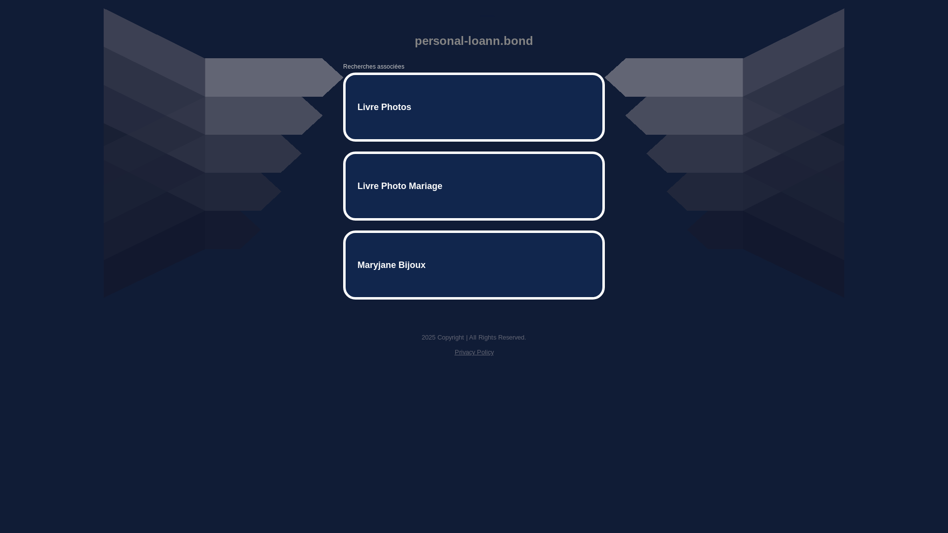 website screenshot of https://personal-loann.bond/