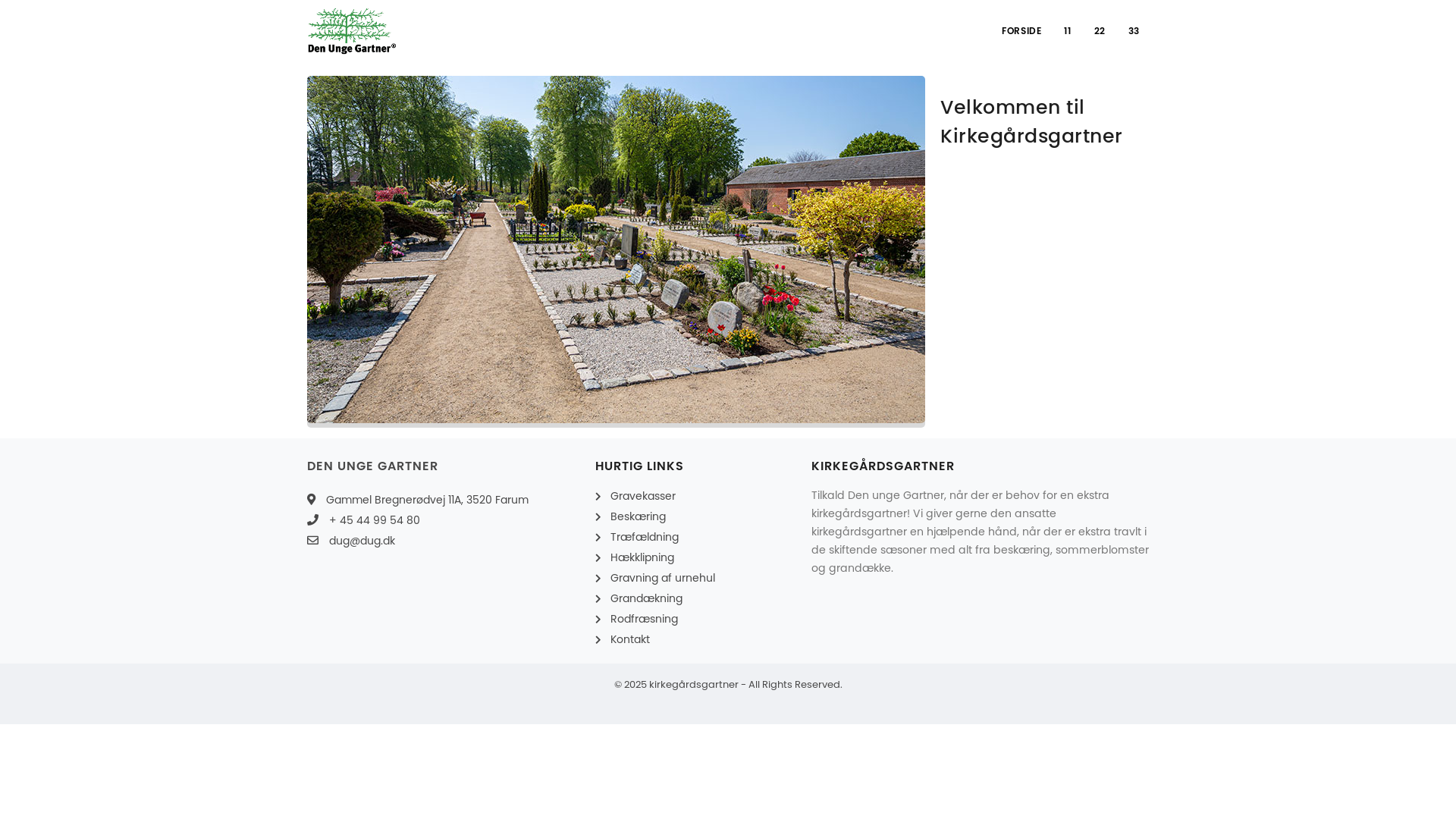 website screenshot of https://xn--kirkegrdsgartner-iob.dk/