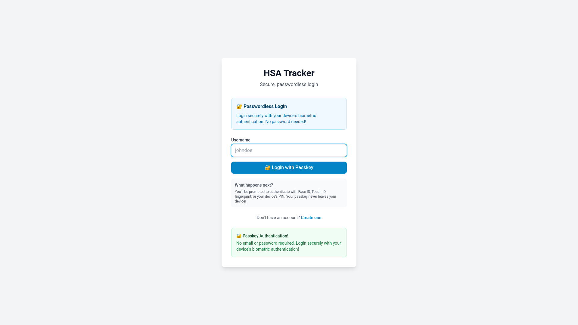 website screenshot of https://hsa-tracker.pages.dev/
