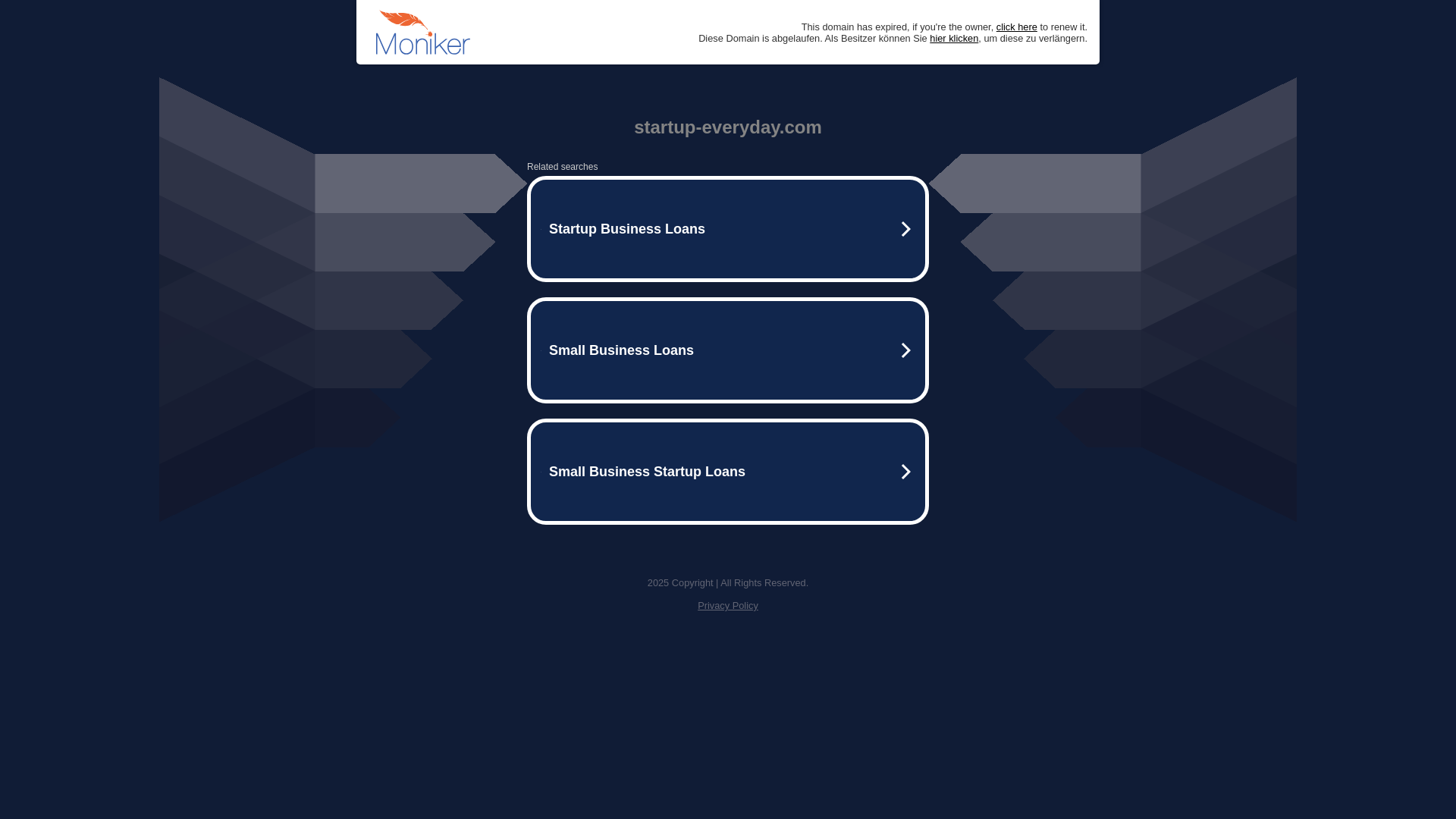 website screenshot of https://startup-everyday.com/