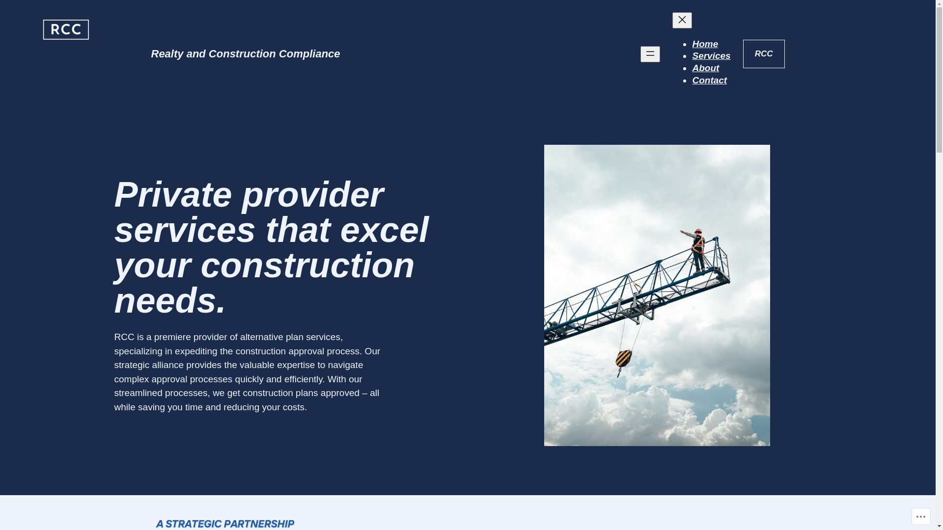 website screenshot of https://realtyconstructioncompliance.com/