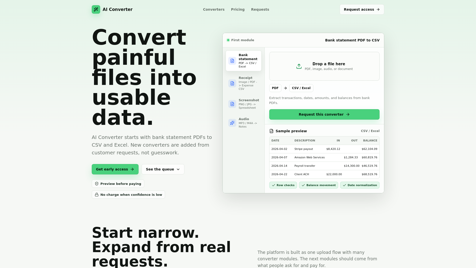 website screenshot of https://aiconverter-wnm.pages.dev/