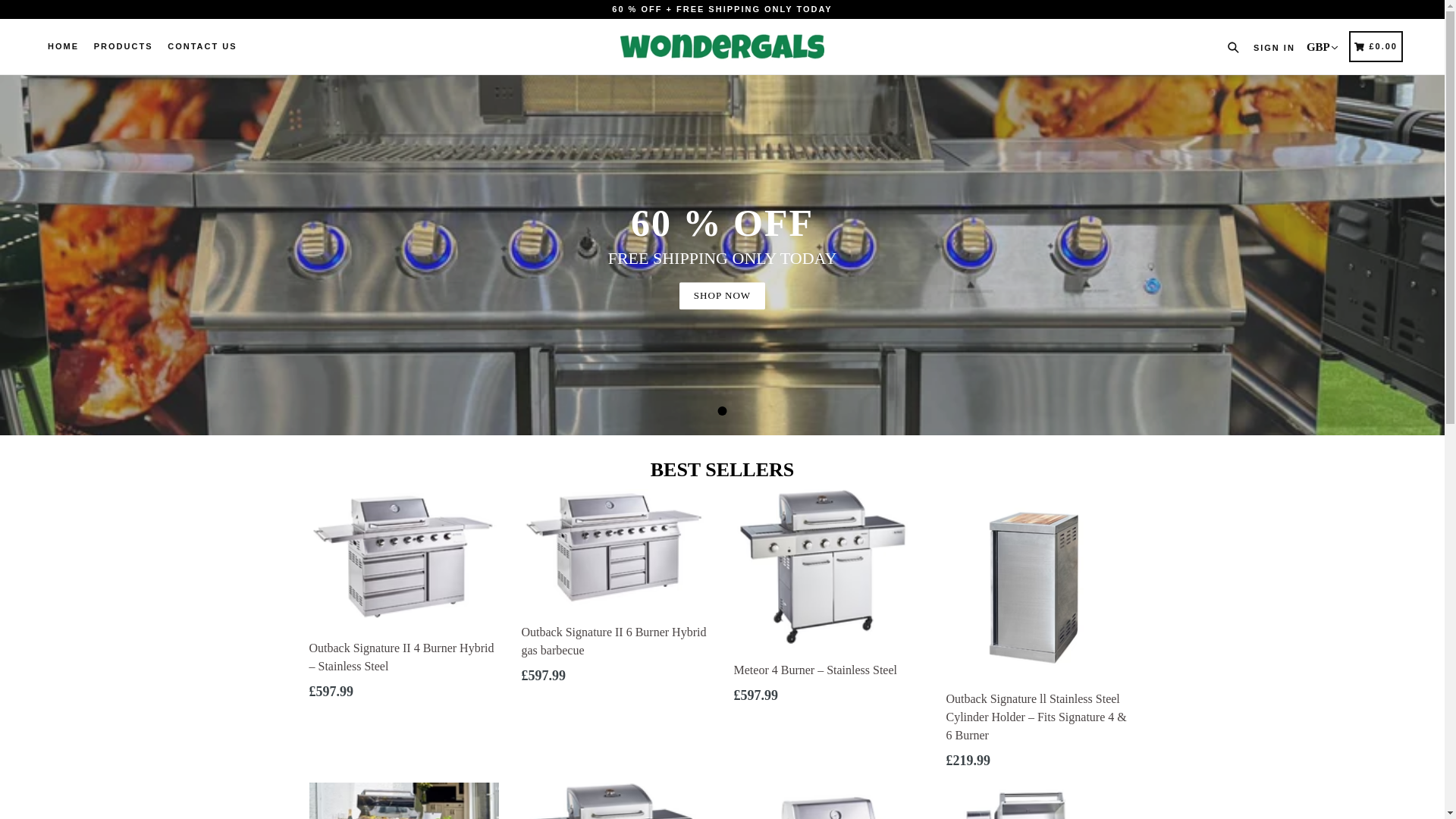 website screenshot of https://smartgrills.shop/