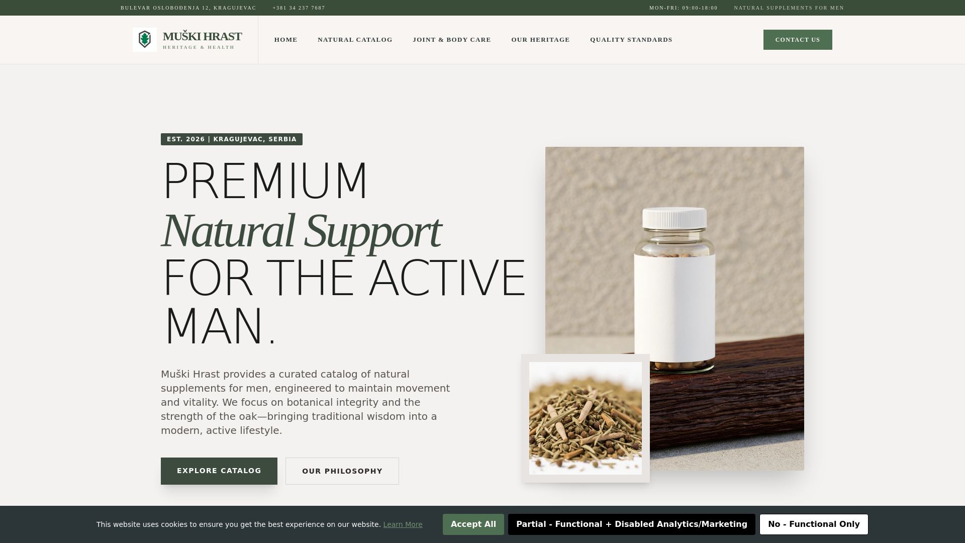 website screenshot of https://muskihrastqp.info