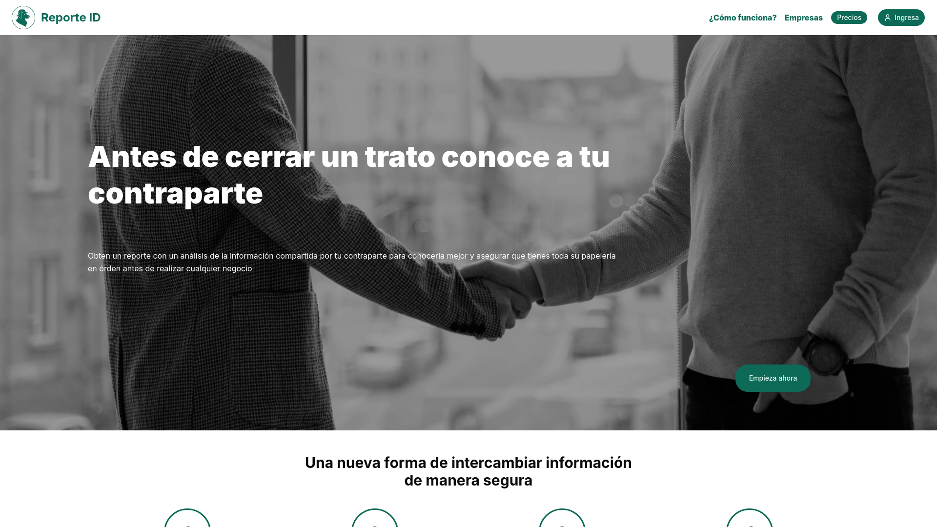 website screenshot of https://reporteid.com.mx/