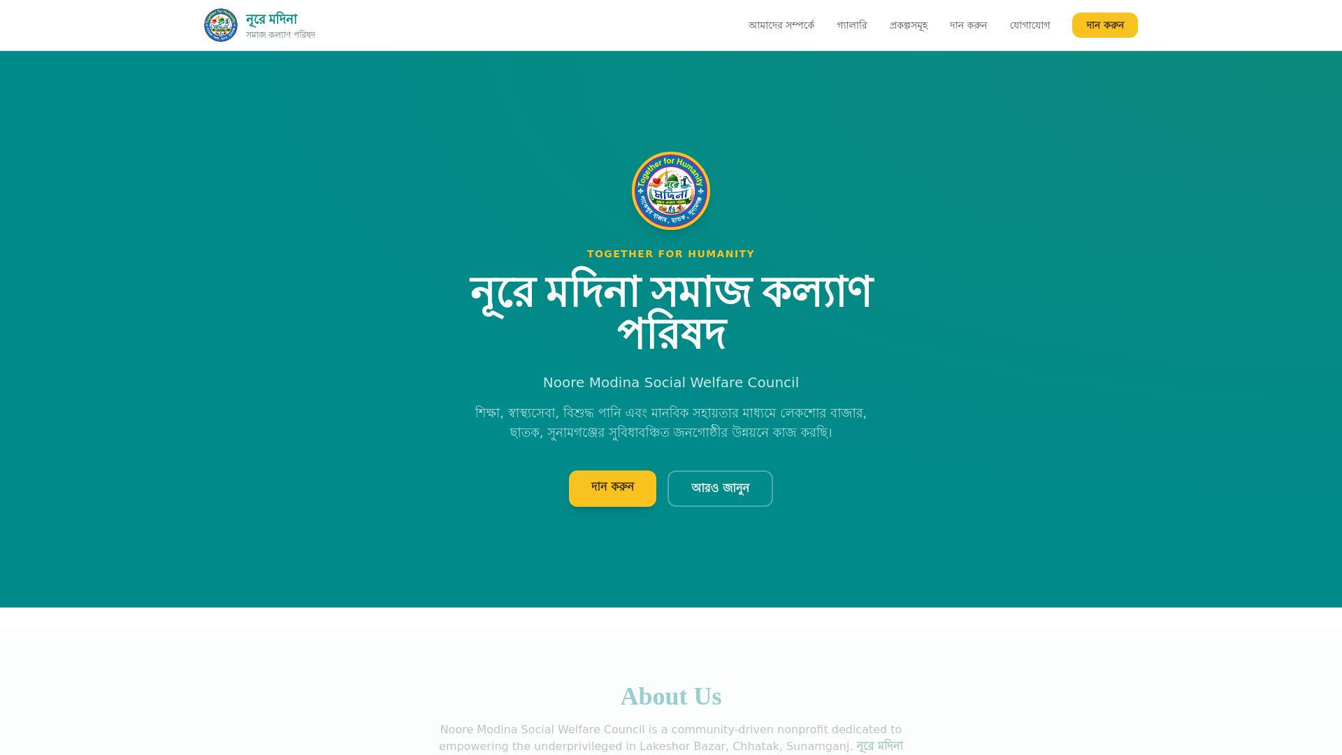 website screenshot of https://nooremodina.com/
