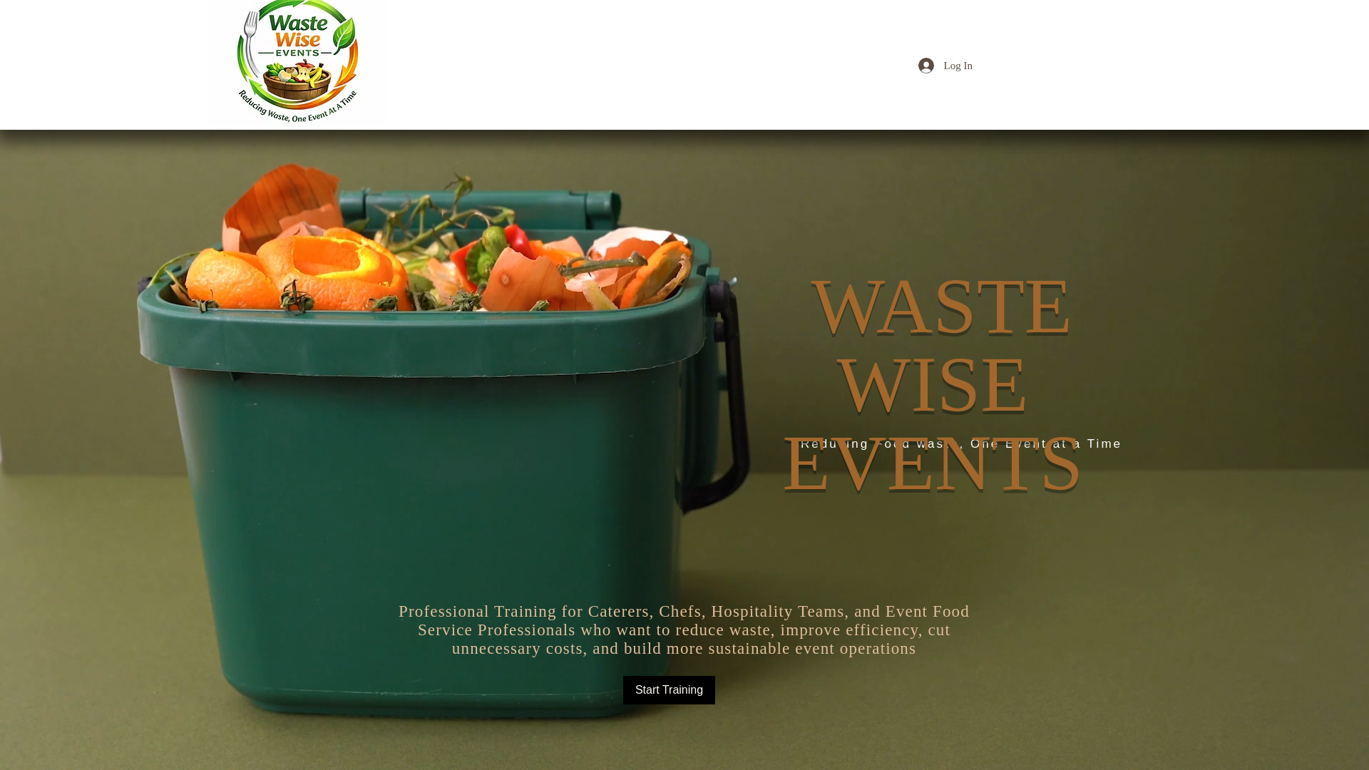 website screenshot of https://wastewiseevents.com/