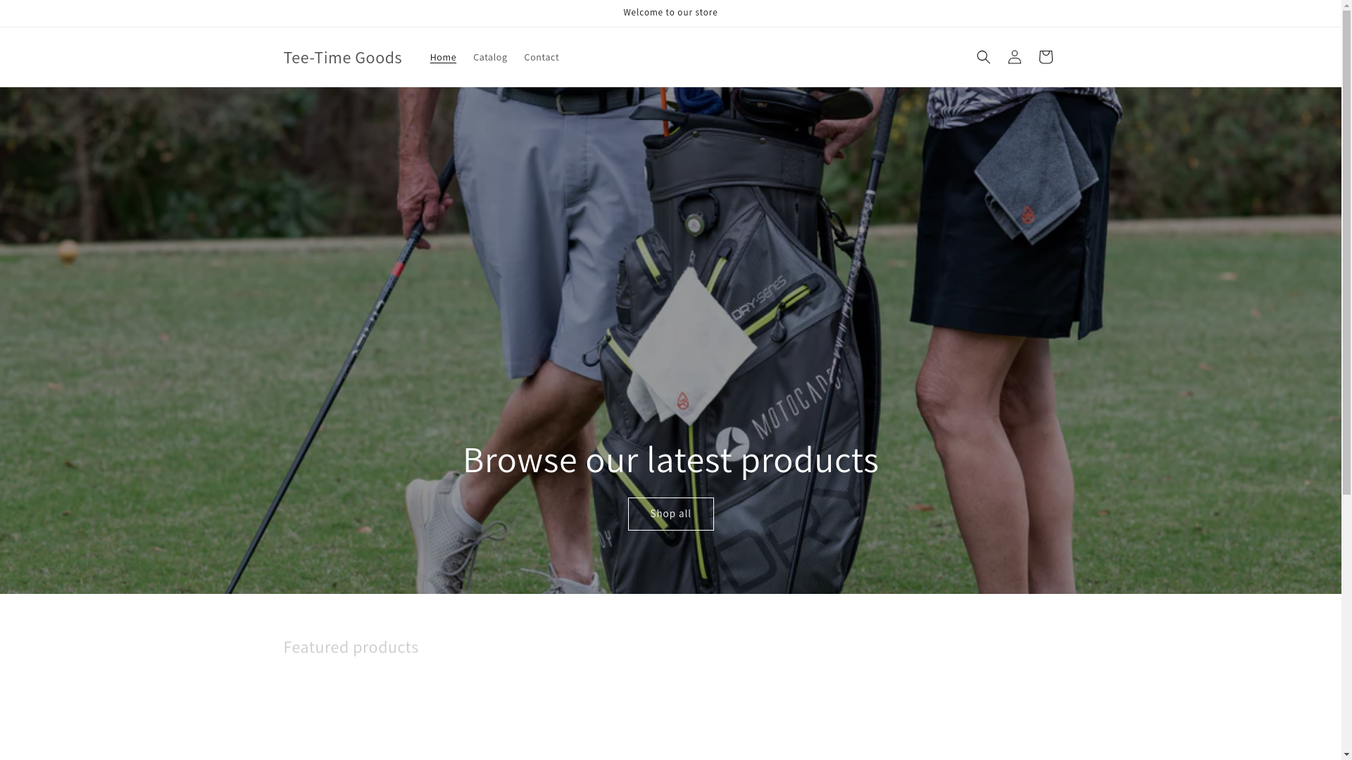 website screenshot of https://tee-timegoods.com/