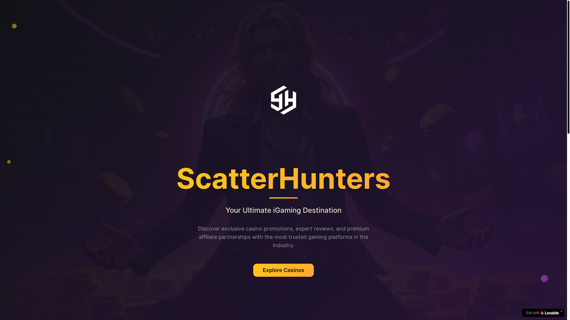 website screenshot of https://scatterhunters.com/