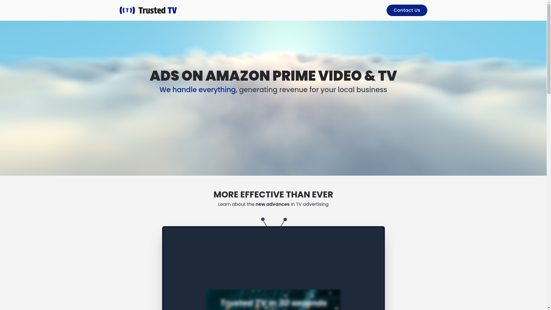 website screenshot of https://trustedtv.us/