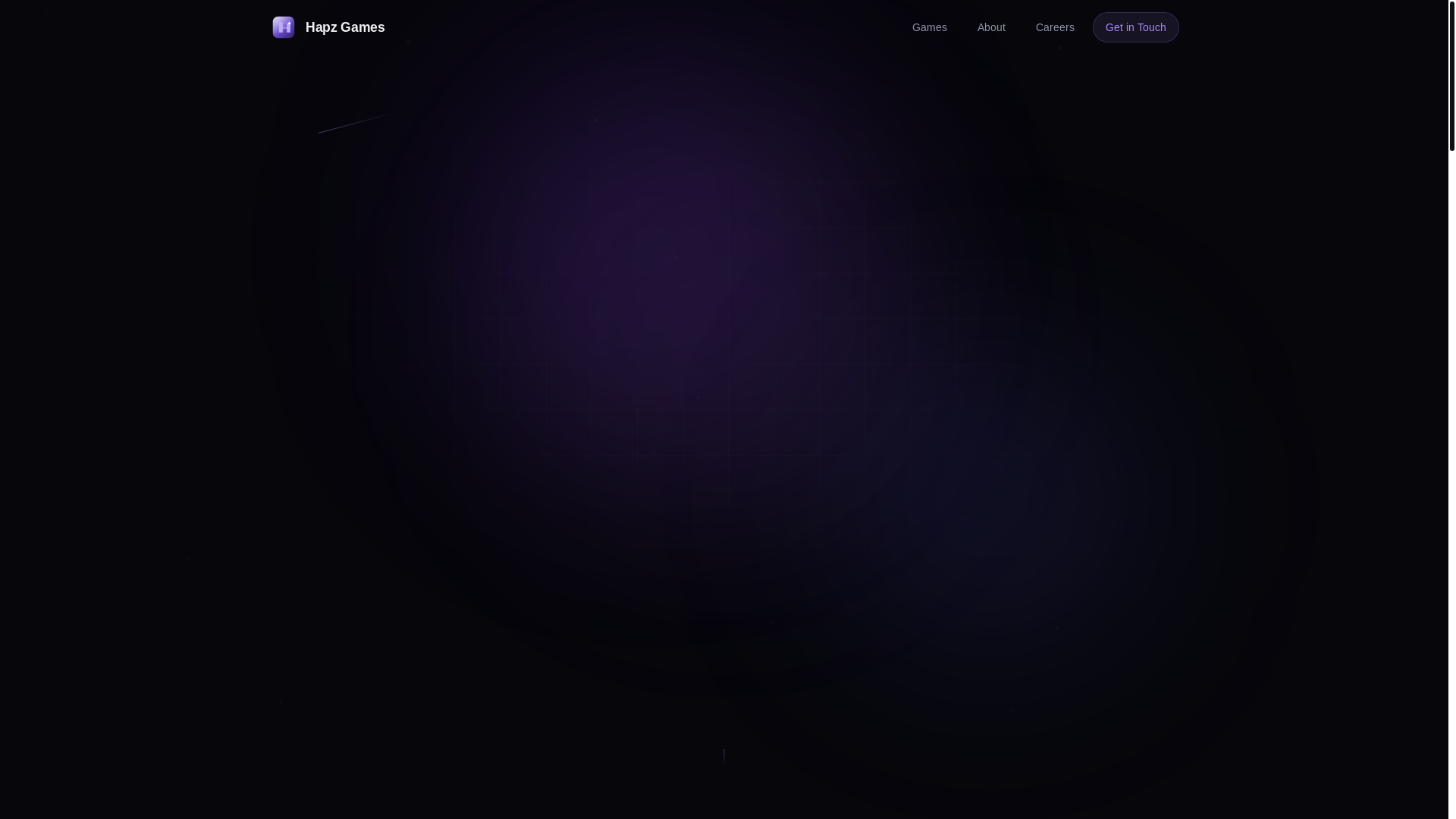 website screenshot of https://hapz-games-website.pages.dev/