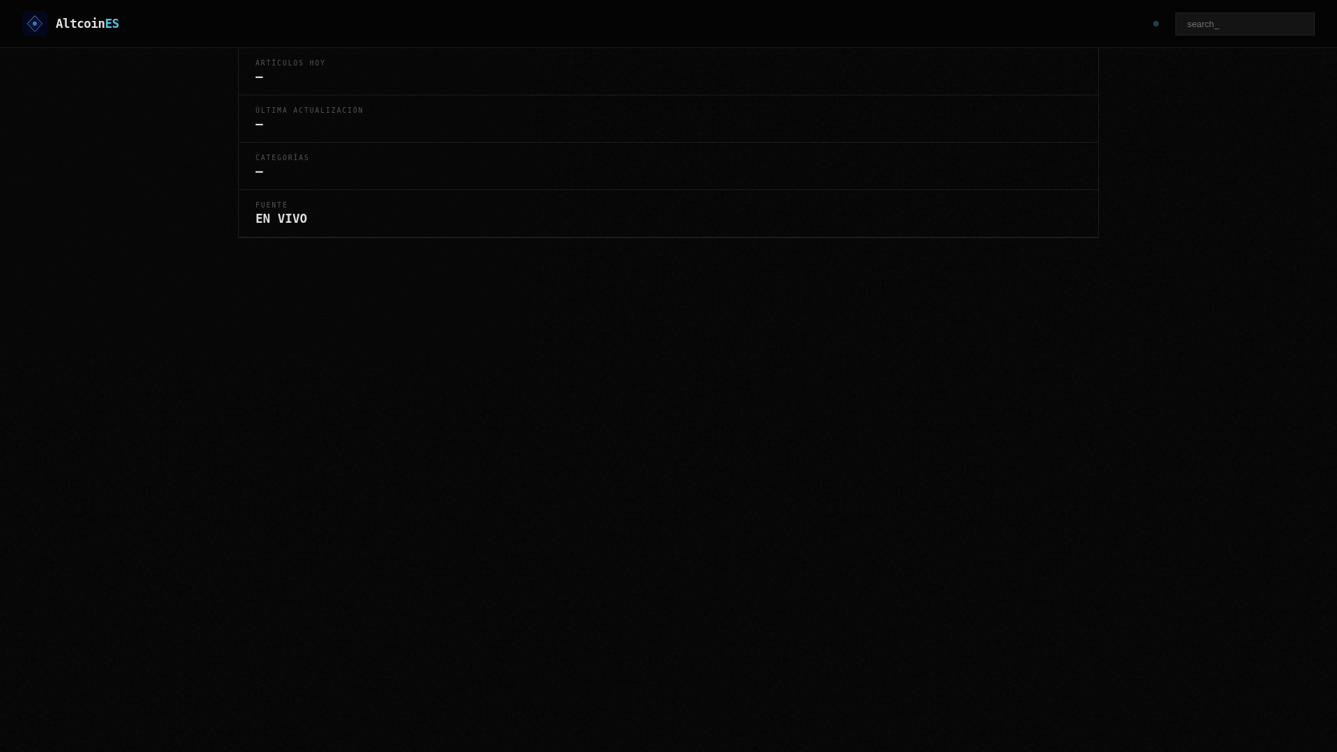 website screenshot of https://altcoines.xyz/
