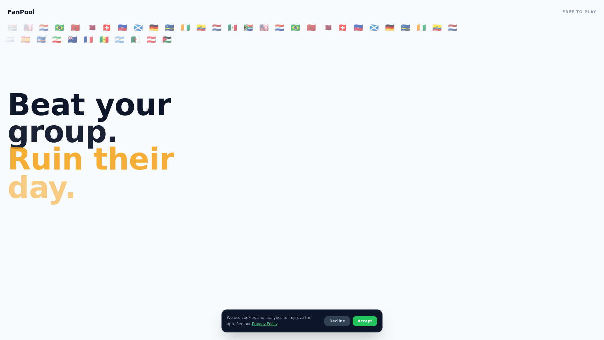 website screenshot of https://getfanpool.com/