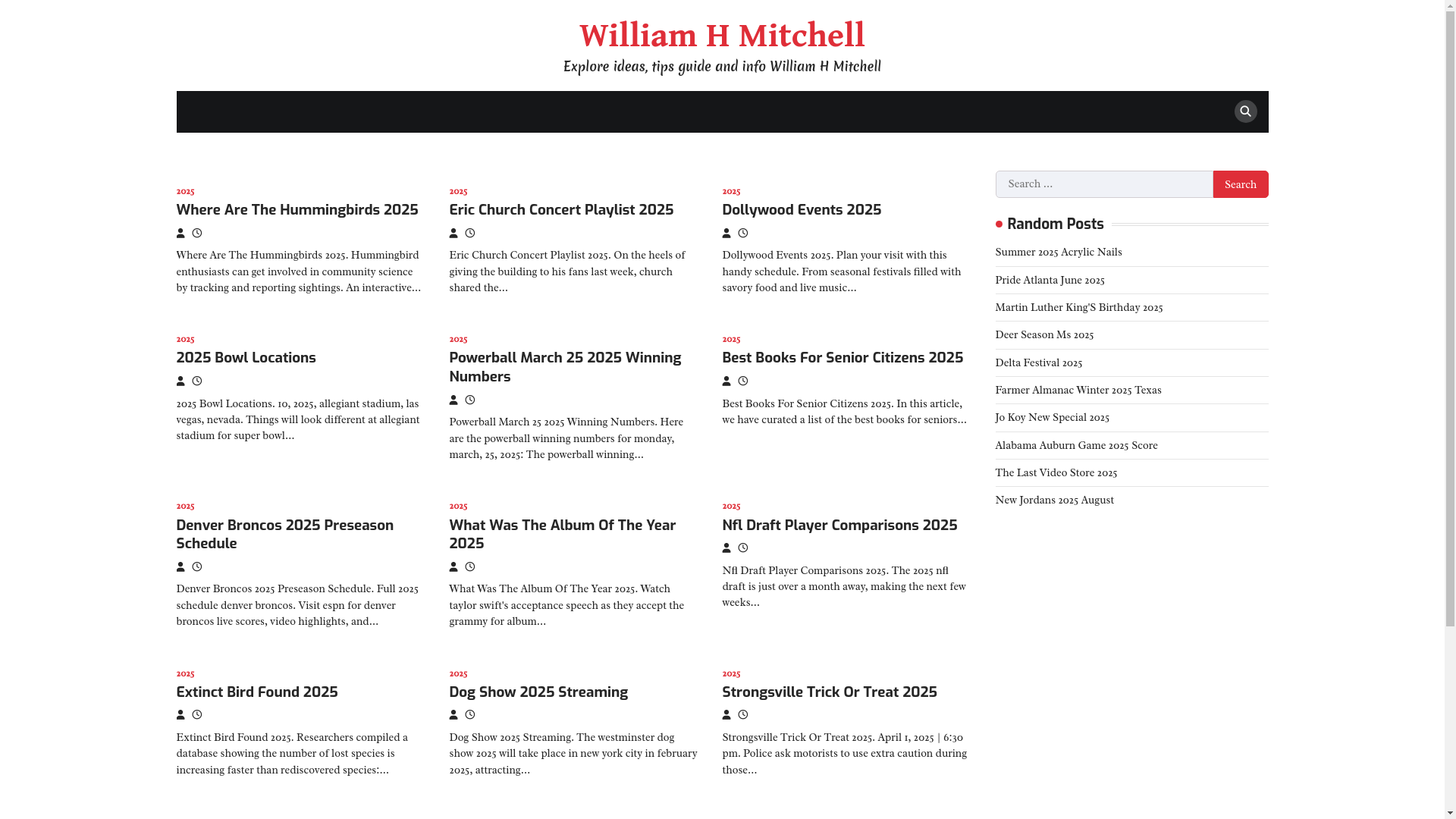 website screenshot of https://williamhmitchellm.pages.dev/