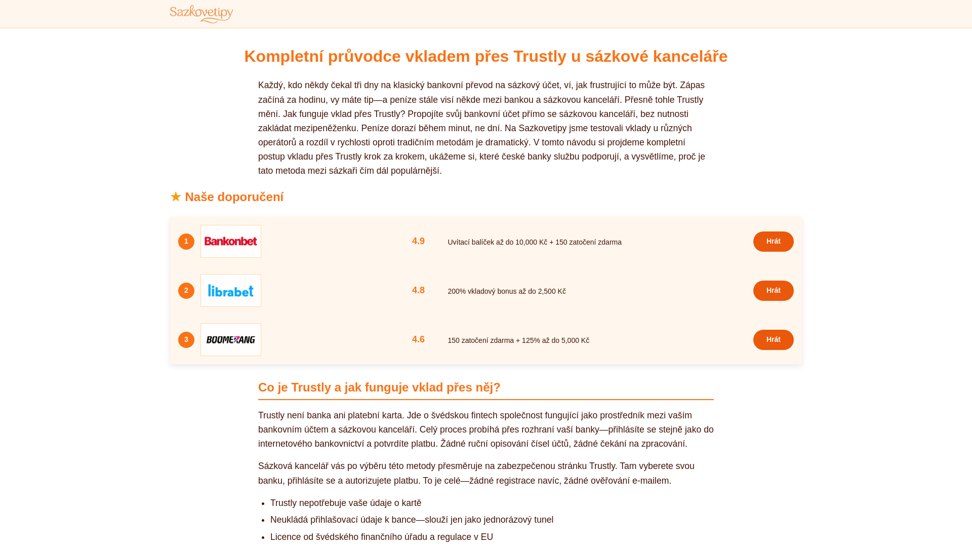 website screenshot of https://sazkovetipy.com