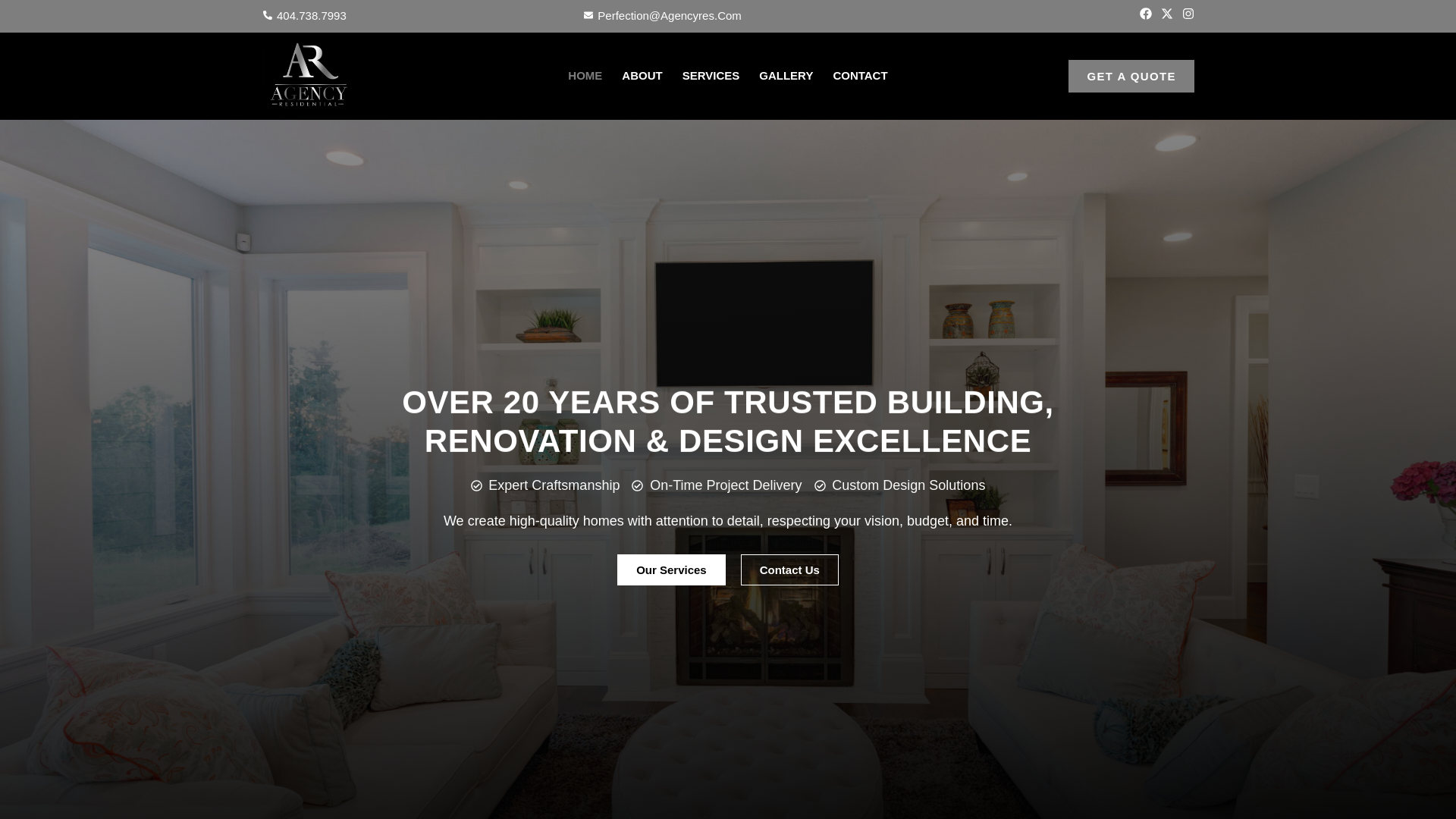 website screenshot of https://agencyres.net/