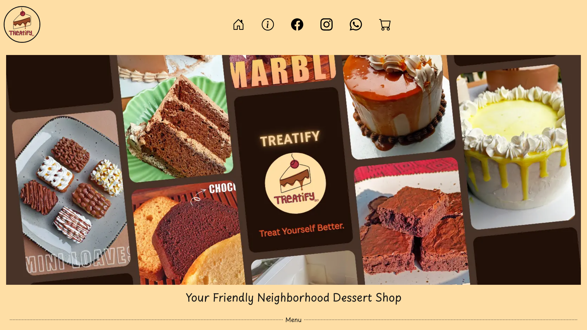 website screenshot of https://treatifybd.store