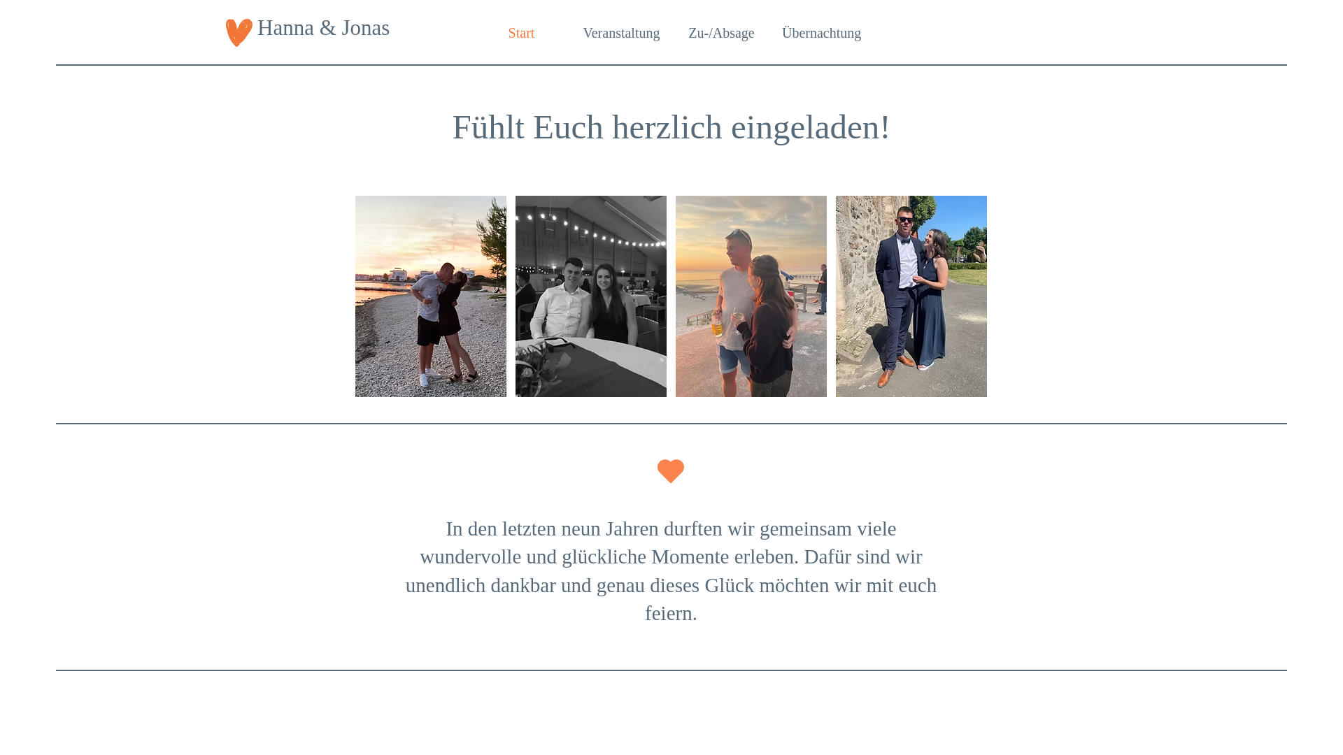 website screenshot of https://hannaundjonas.de/