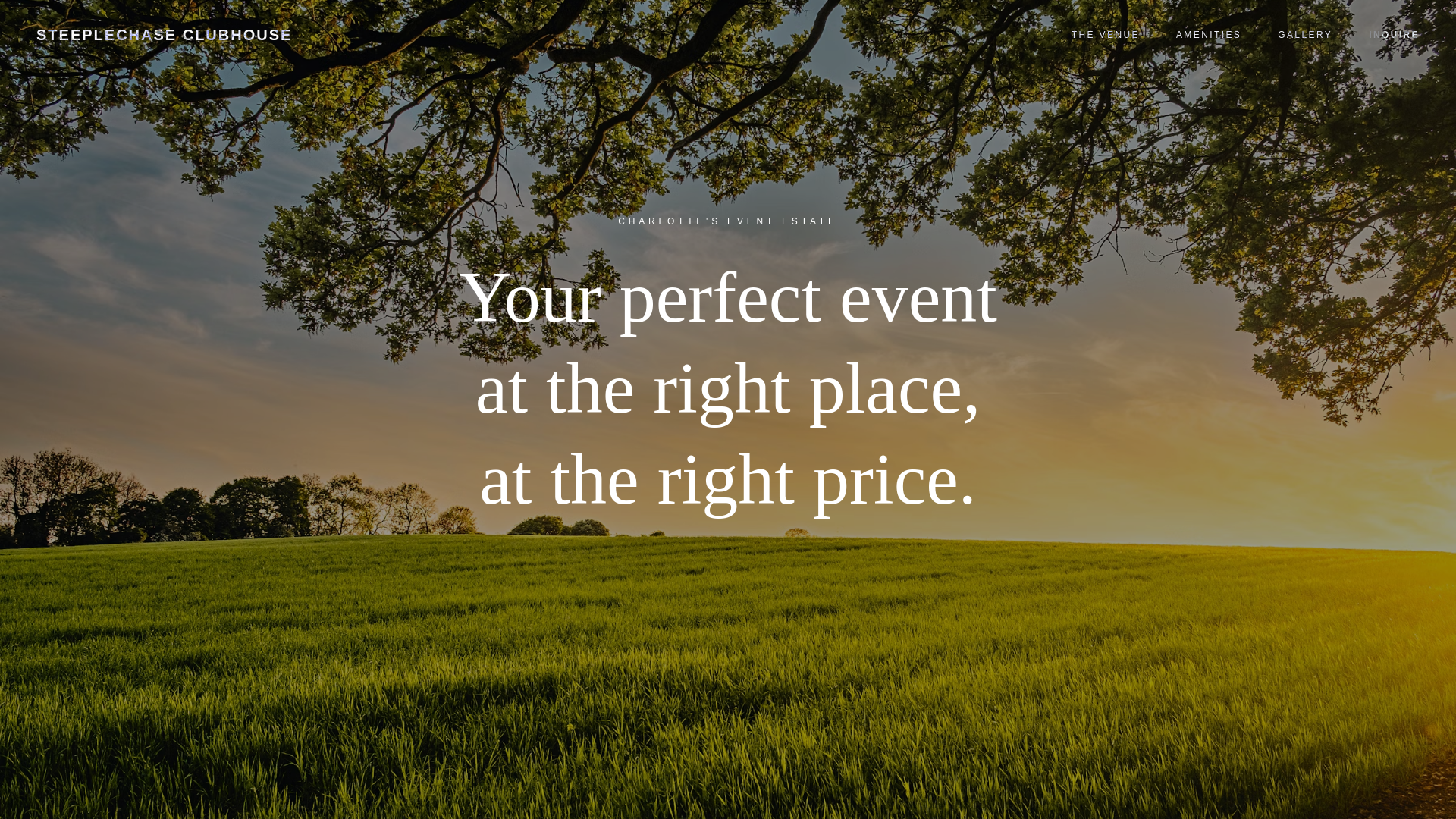 website screenshot of https://steeplechasenc.com/