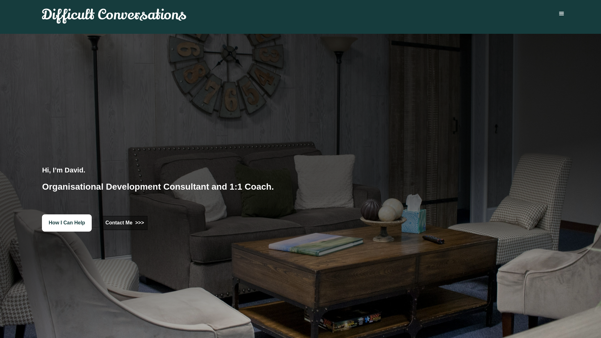 website screenshot of https://difficultconversationscoach.com/