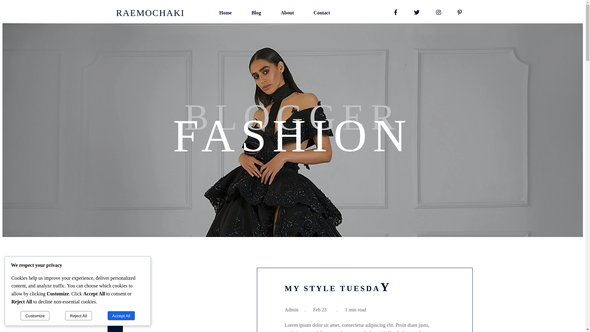 website screenshot of https://raemochaki.co.za/