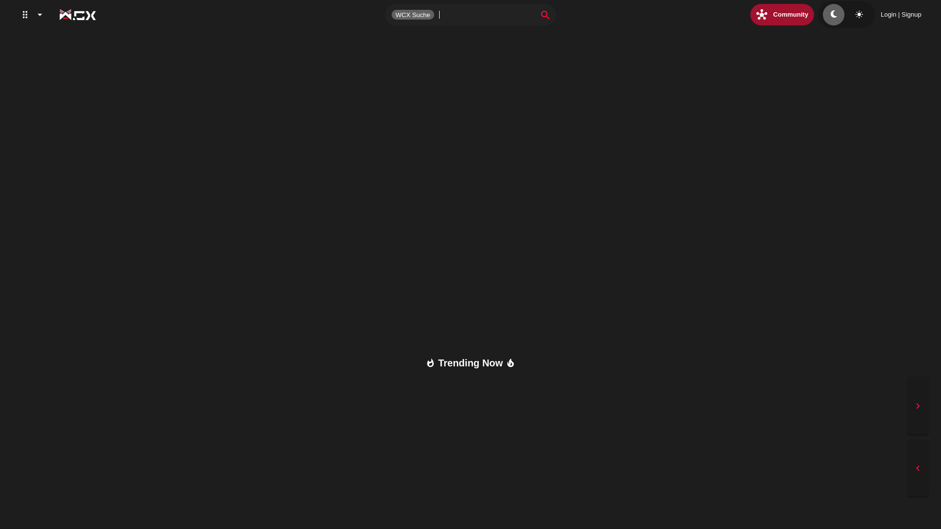 website screenshot of https://www.warez.cx/