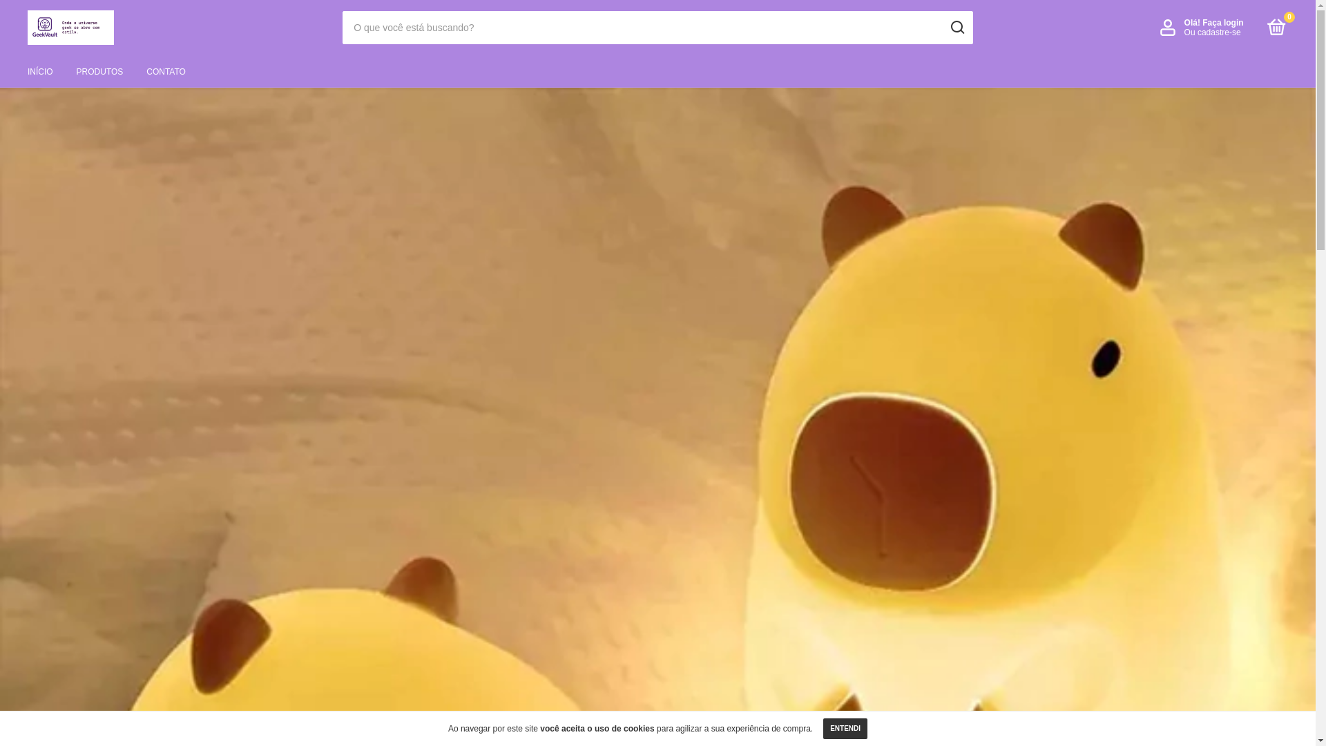 website screenshot of https://geekvault.com.br/