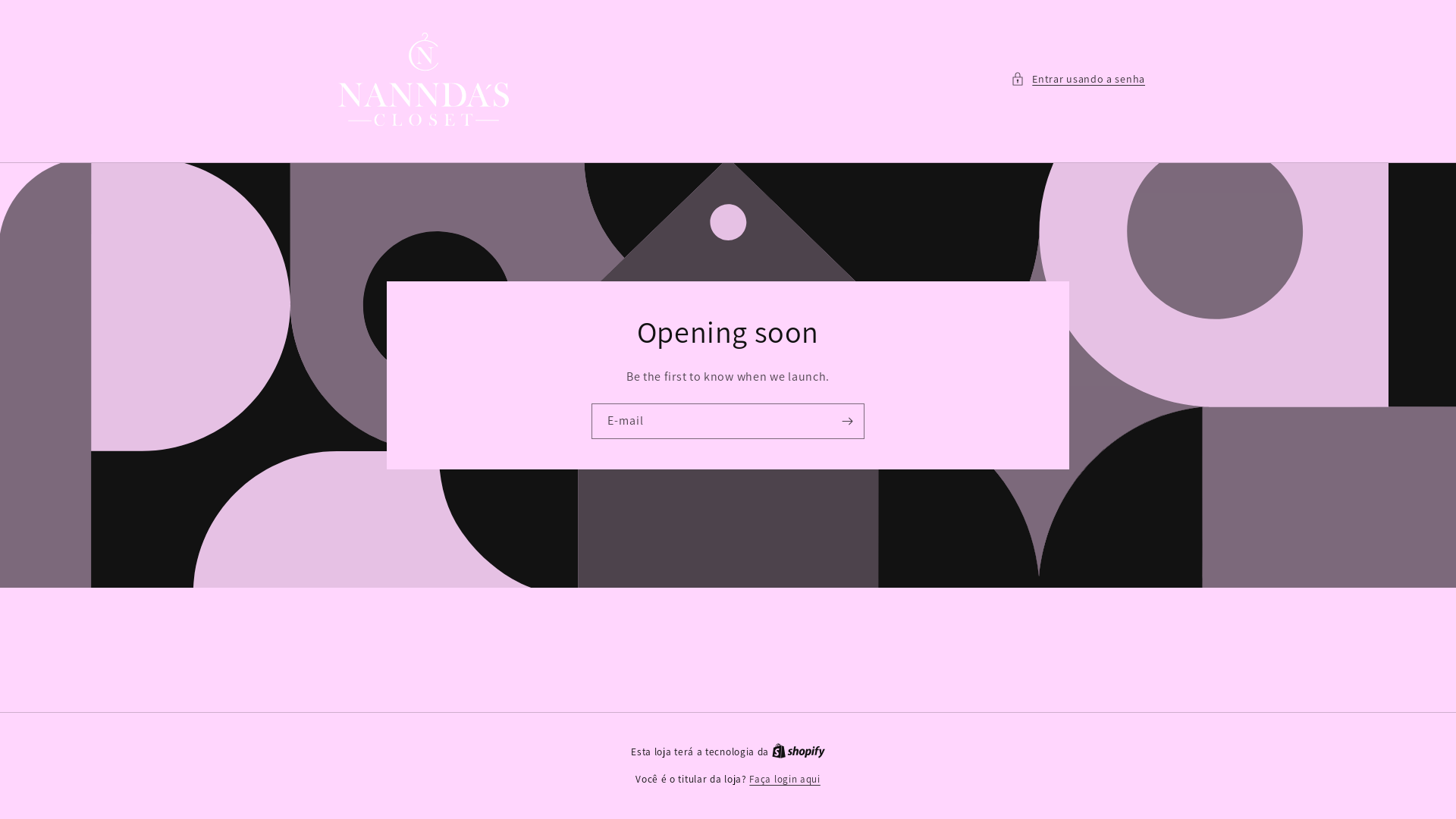 website screenshot of https://nanndascloset.com.br/