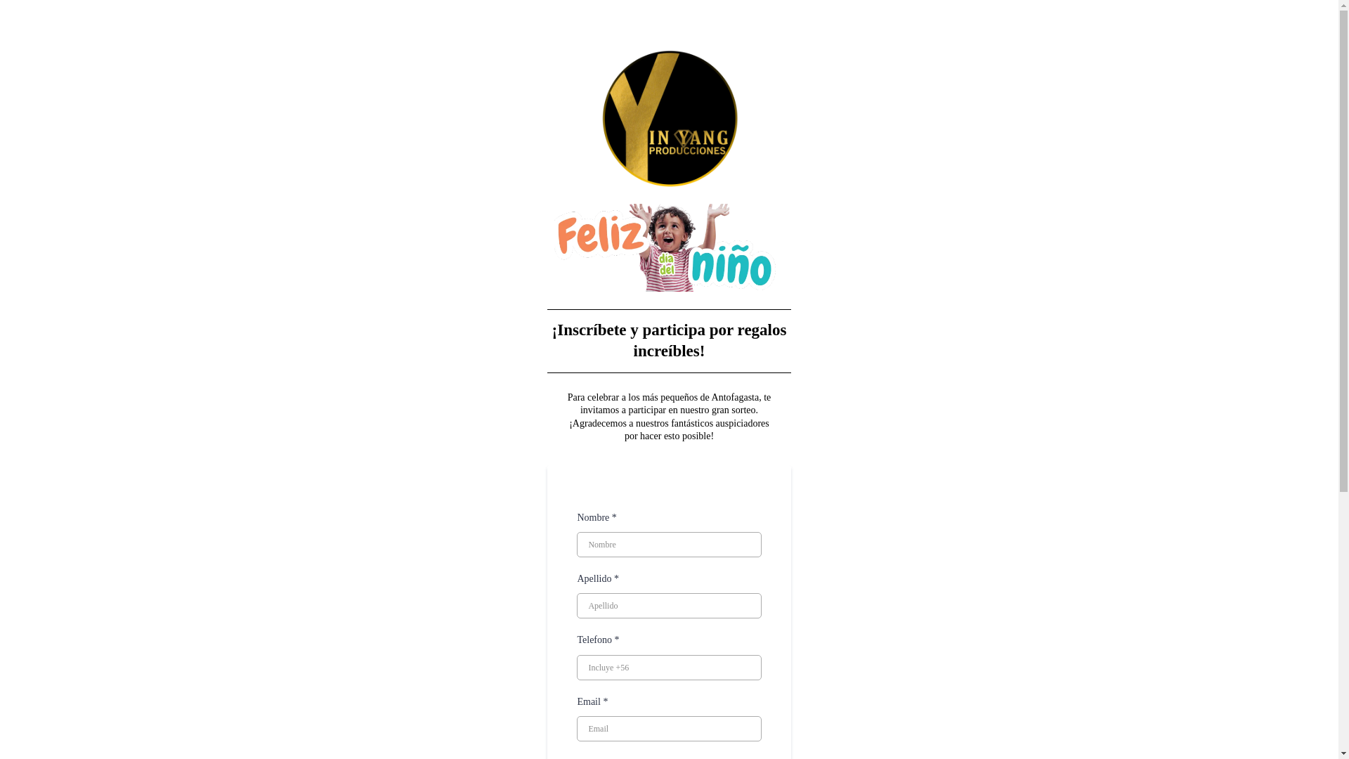 website screenshot of https://yinyangpro.cl/