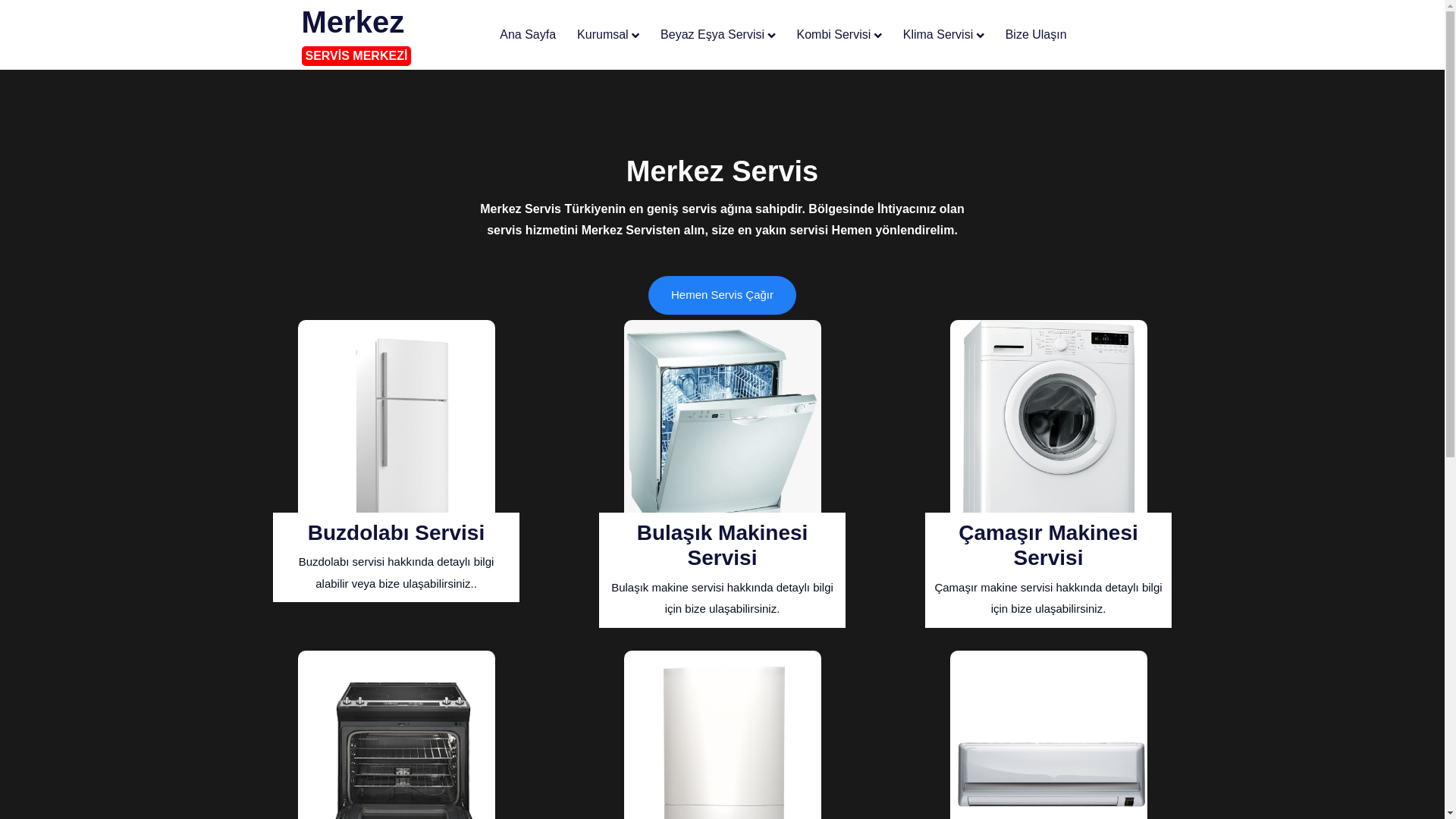 website screenshot of https://beyazesya-servismerkez.com