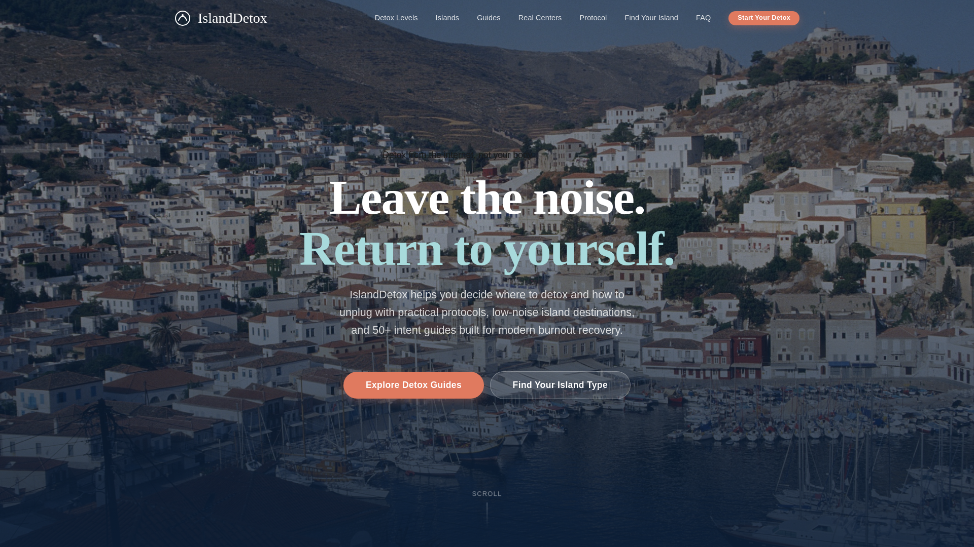website screenshot of https://islanddetox.pages.dev/