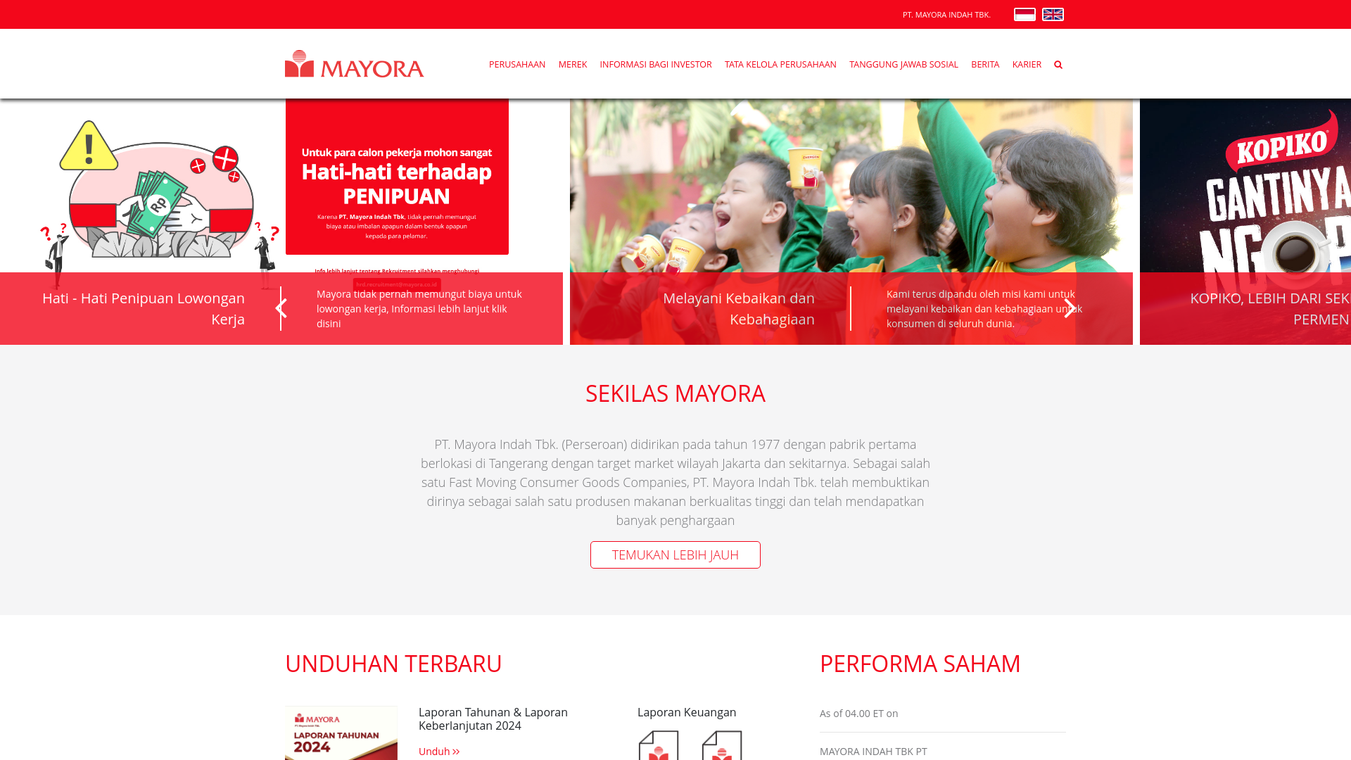 website screenshot of https://mayoratbk.org/