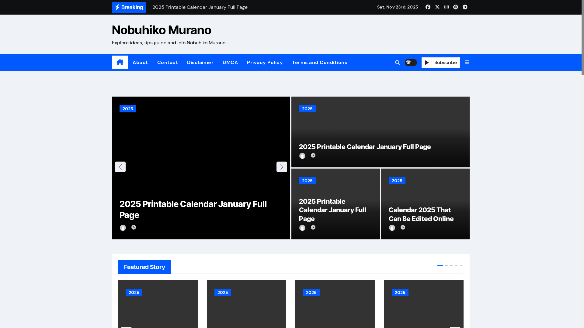 website screenshot of https://nobuhikomurano.pages.dev/