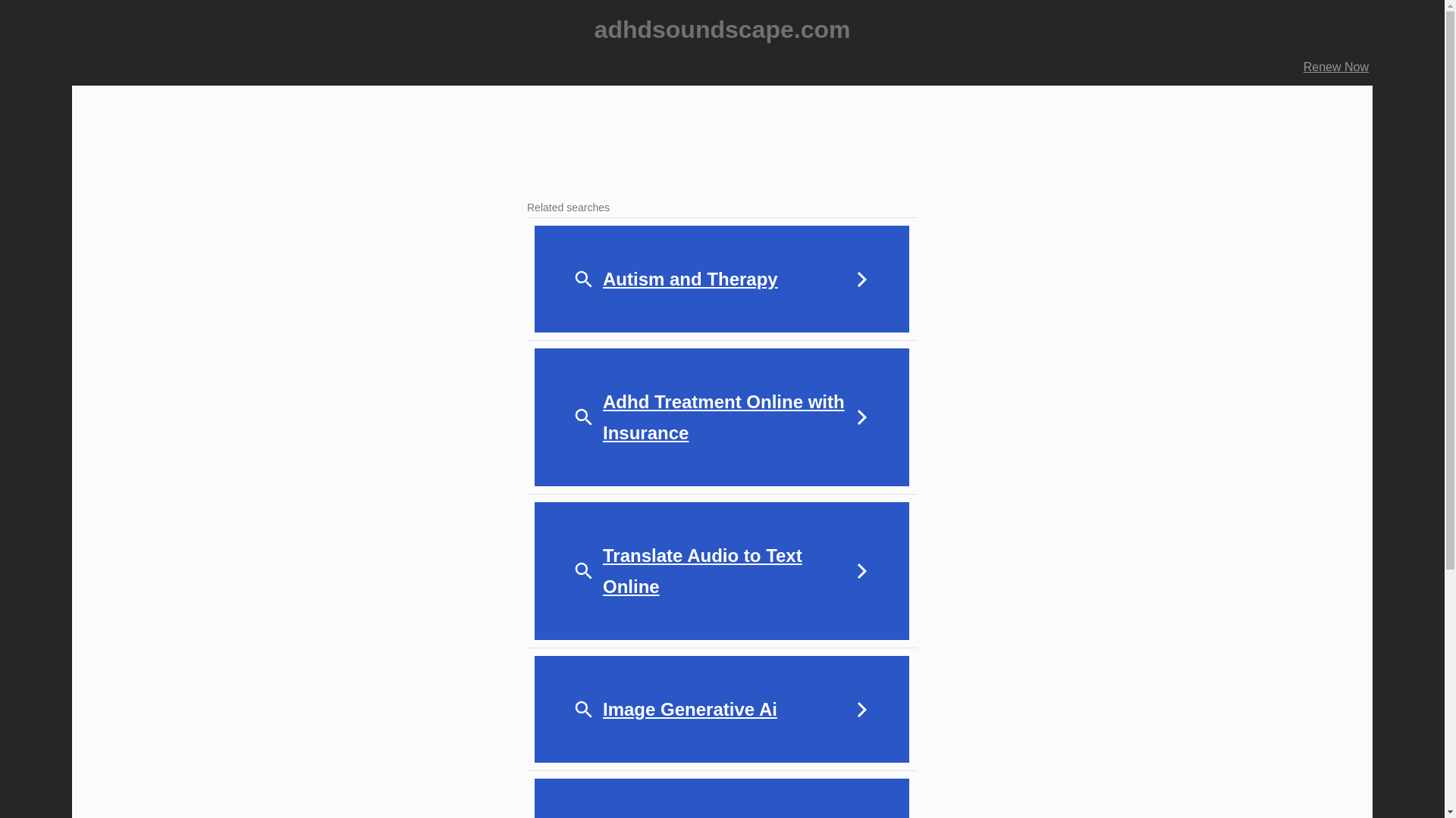 website screenshot of https://adhdsoundscape.com/