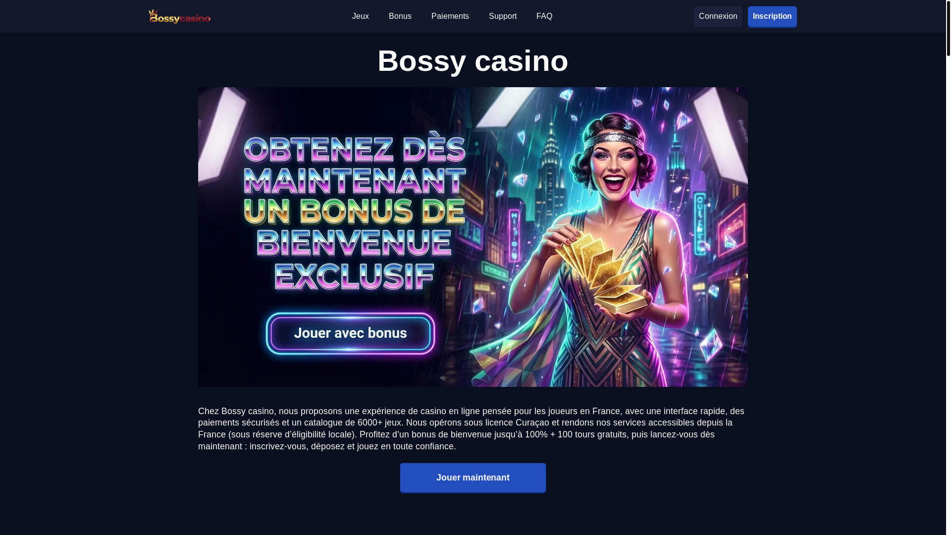 website screenshot of https://bossycasino-fr-42749.pages.dev/