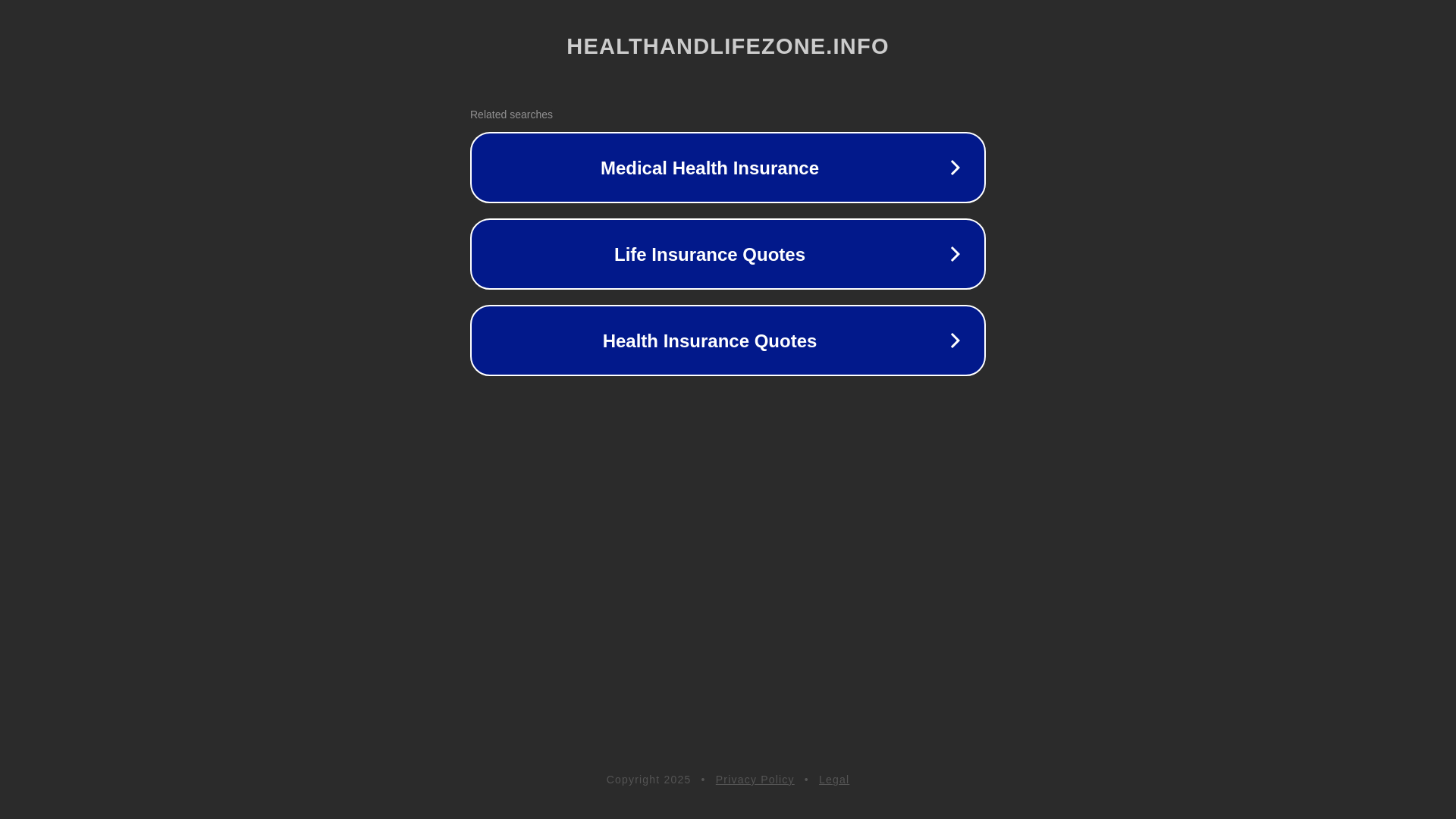 website screenshot of https://healthandlifezone.info/