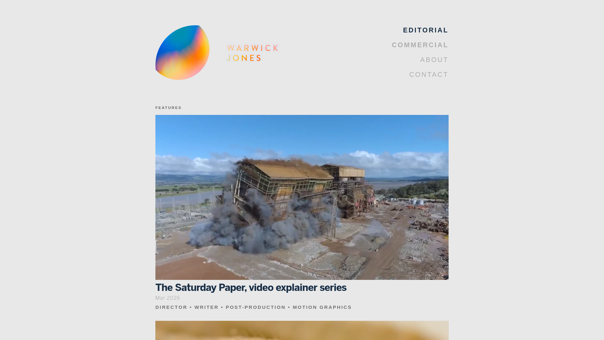 website screenshot of https://wajones.media