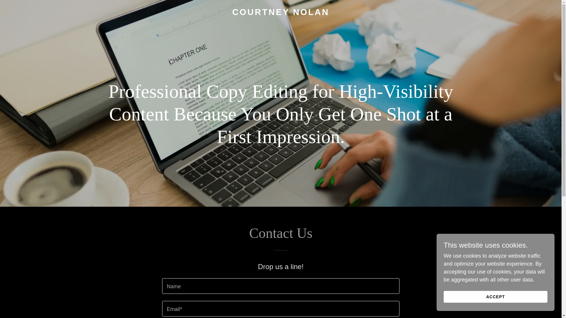 website screenshot of https://courtneynolan.net/