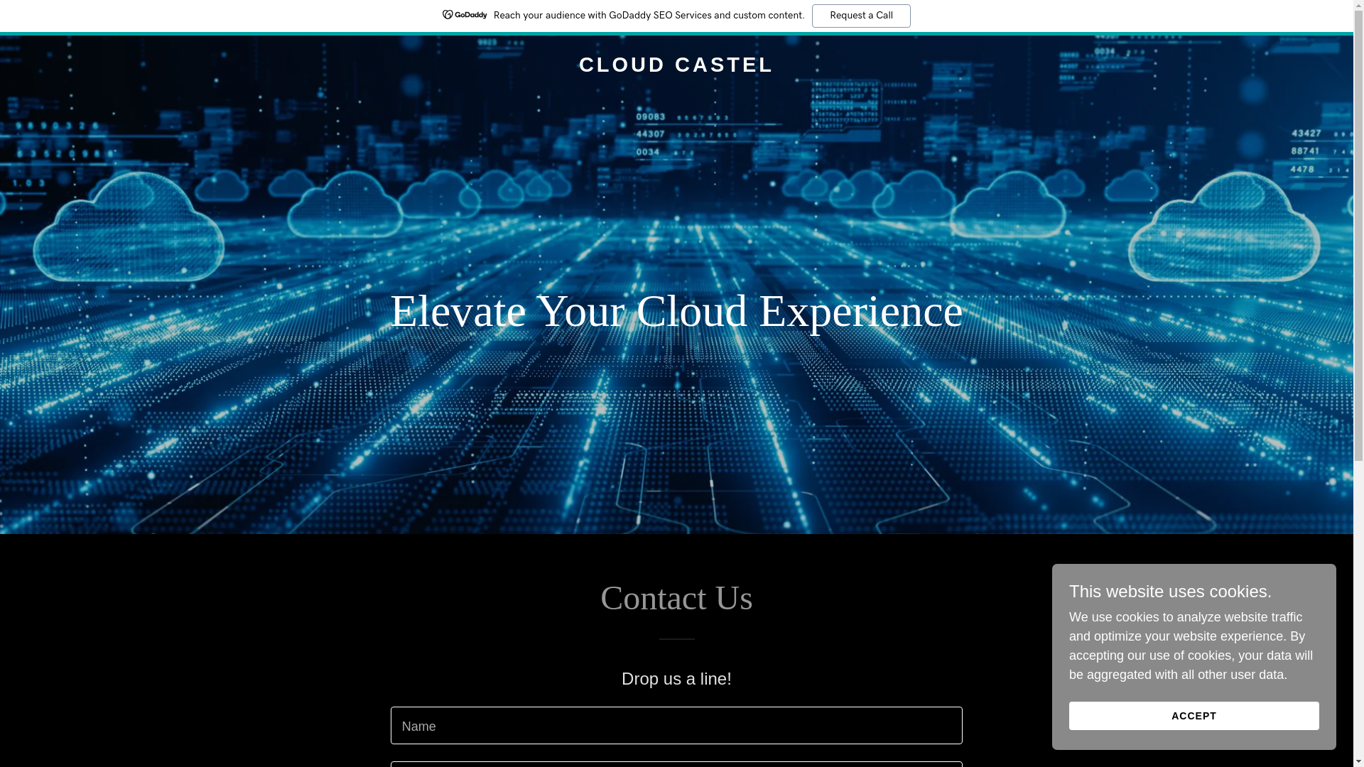 website screenshot of https://cloudcastel.com/