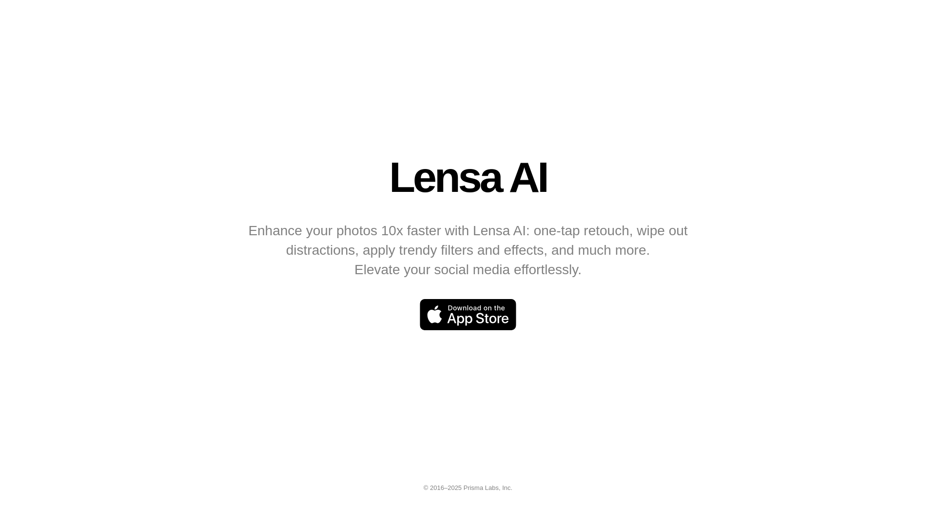 website screenshot of https://lensa-enhance-web2app-landing.pages.dev/