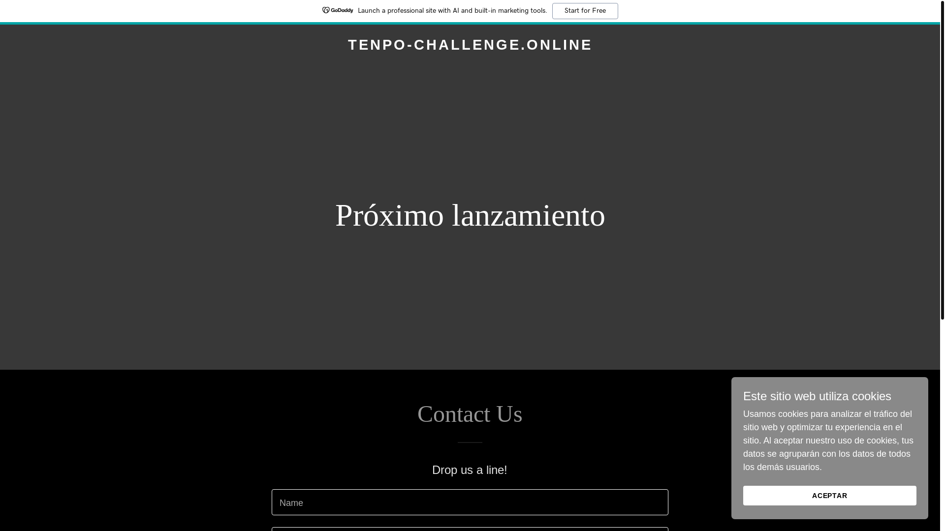 website screenshot of https://tenpo-challenge.online/