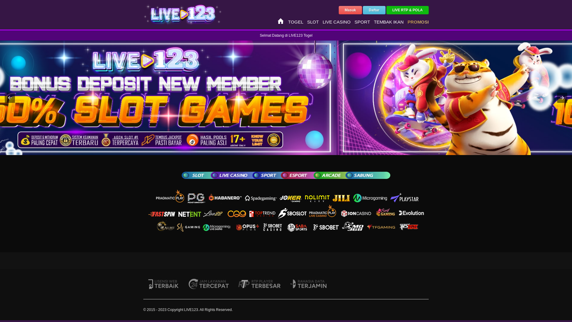 website screenshot of https://live1234.pages.dev/