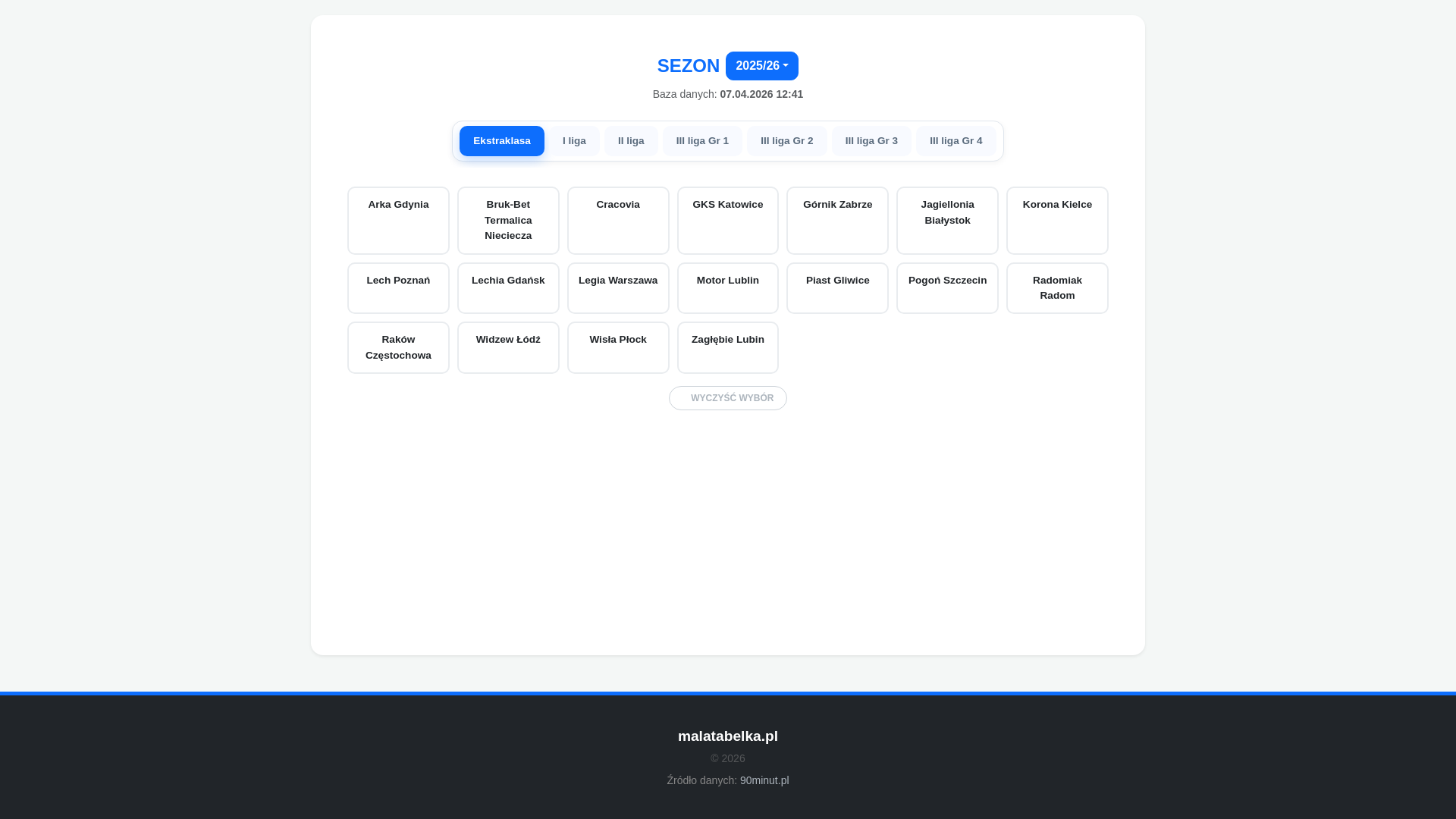 website screenshot of https://malatabelka.pl/