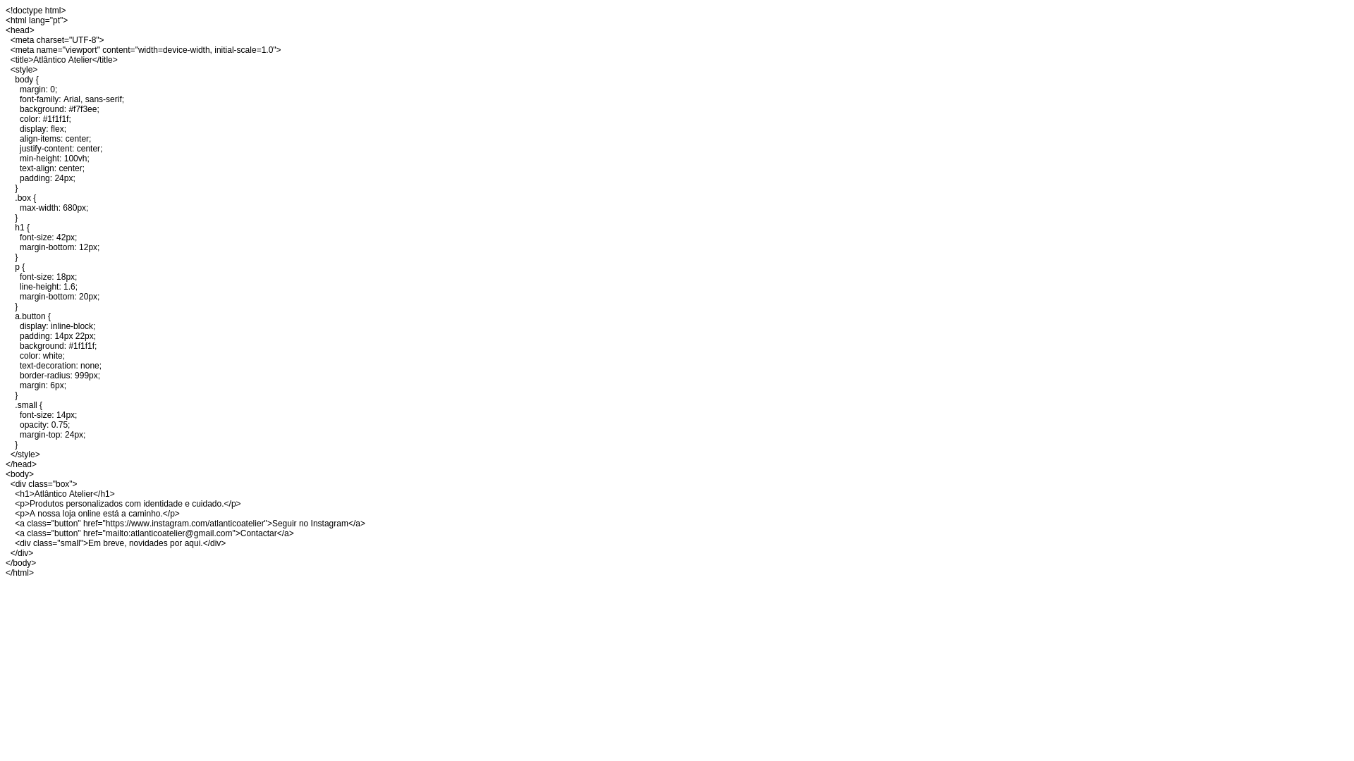 website screenshot of https://atlanticoatelier.pages.dev/