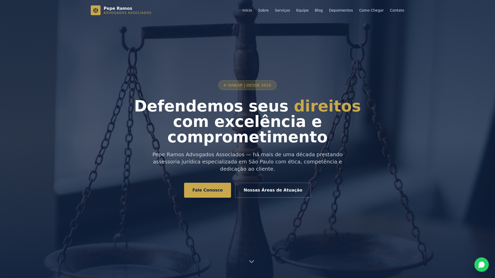 website screenshot of https://peperamosadvogadosassociados.site/