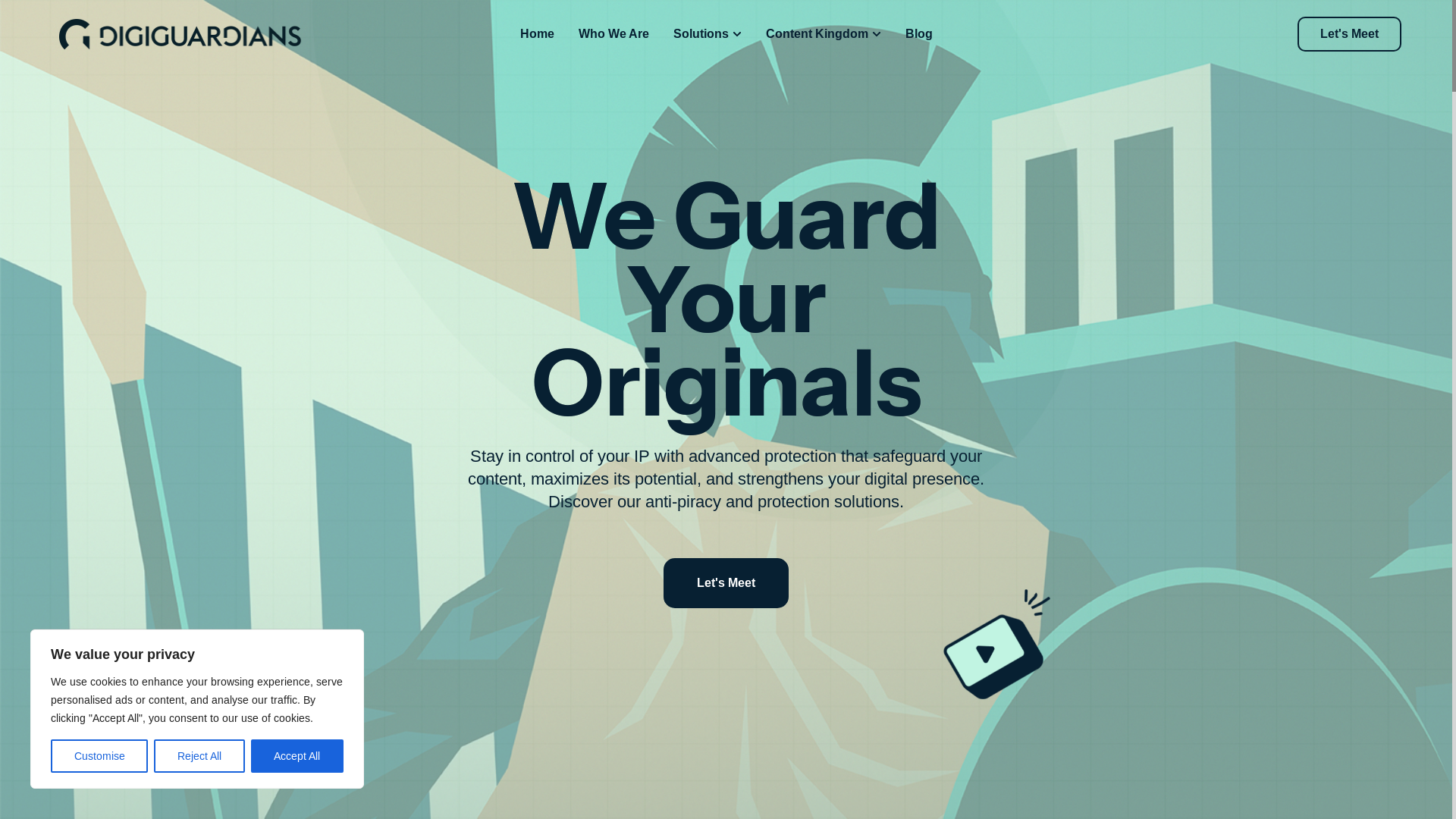 website screenshot of https://digiguardians.com