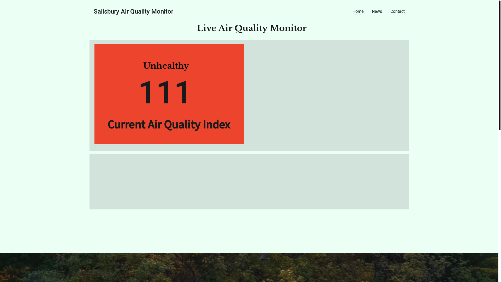 website screenshot of https://salisburyctairquality.com/